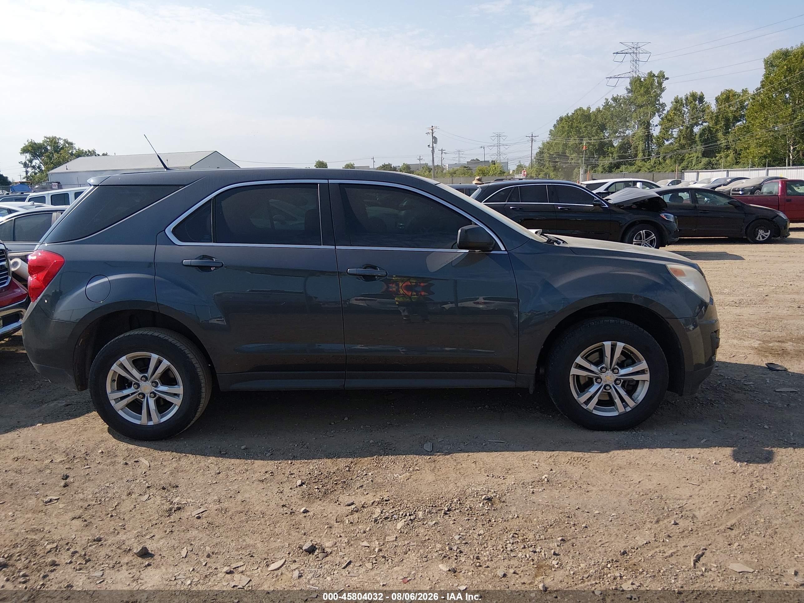 2011 Chevrolet Equinox Ls Серый vin: 2GNALBEC6B1162093