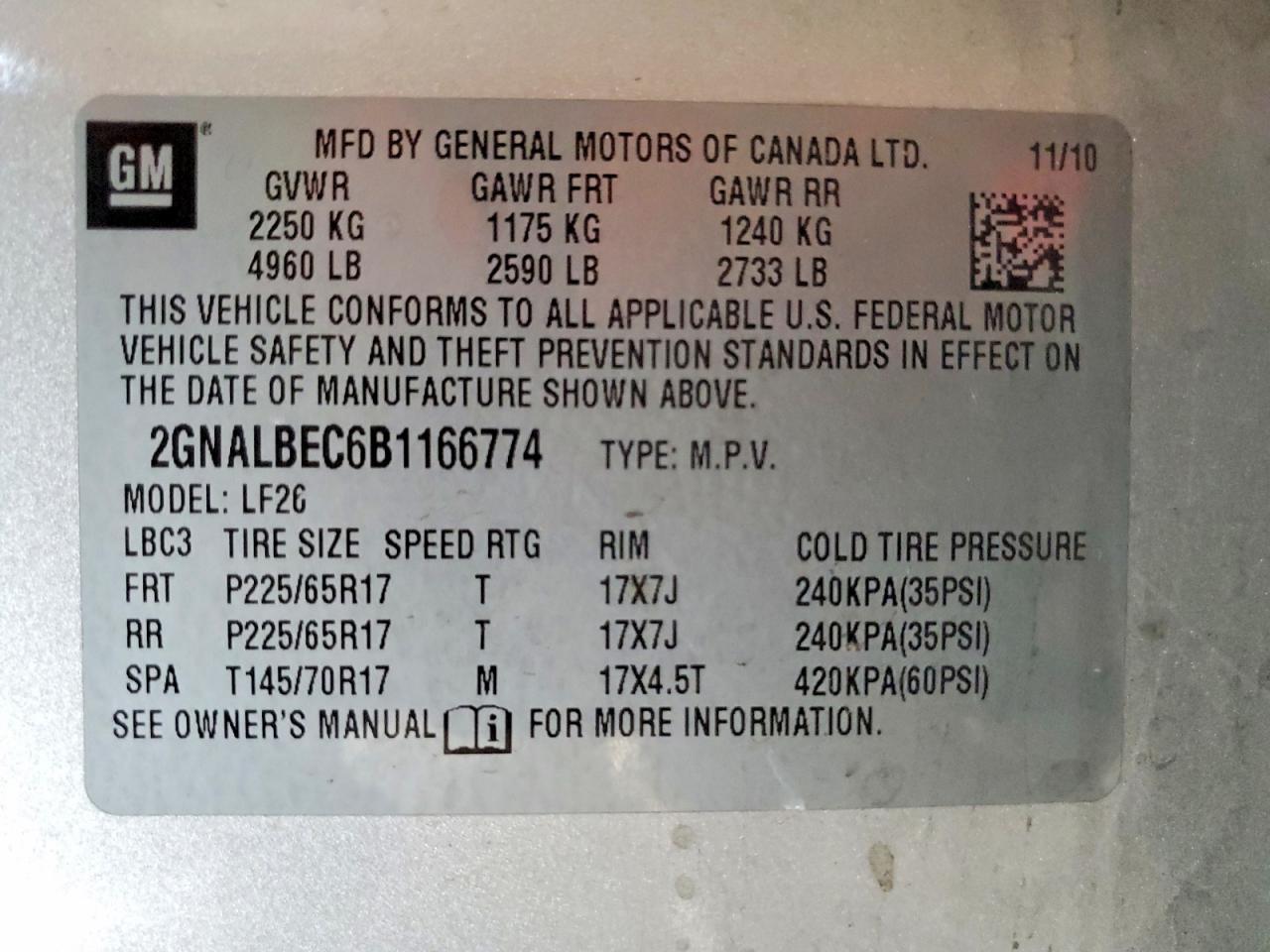 2011 Chevrolet Equinox Ls Silver vin: 2GNALBEC6B1166774