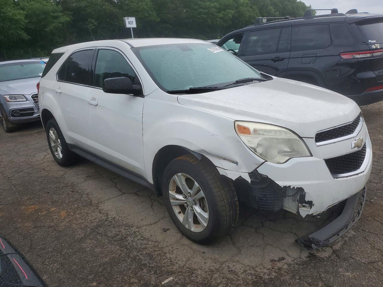 2011 Chevrolet Equinox Ls White vin: 2GNALBEC6B1188564