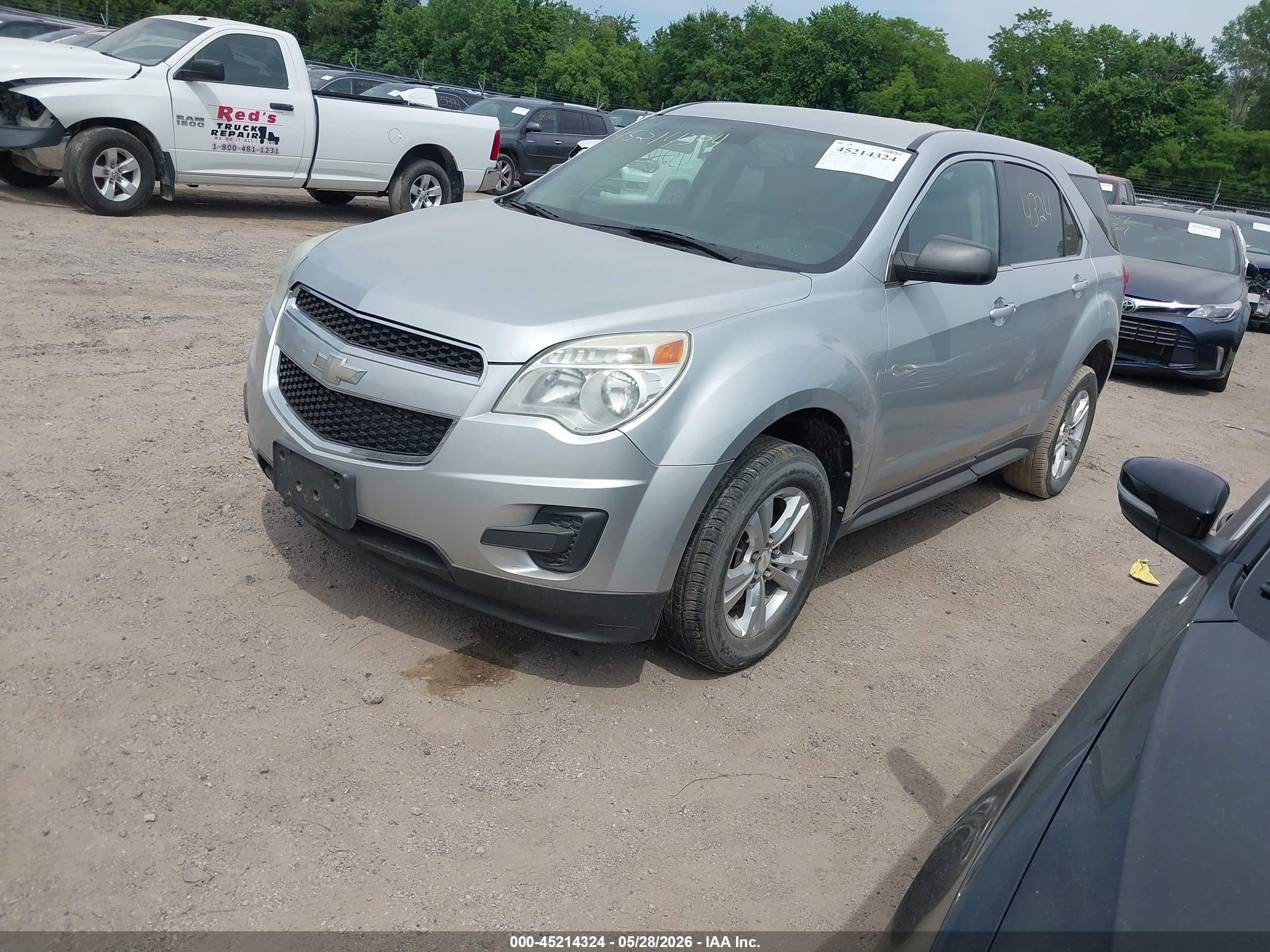 2011 Chevrolet Equinox Ls Silver vin: 2GNALBEC6B1252926