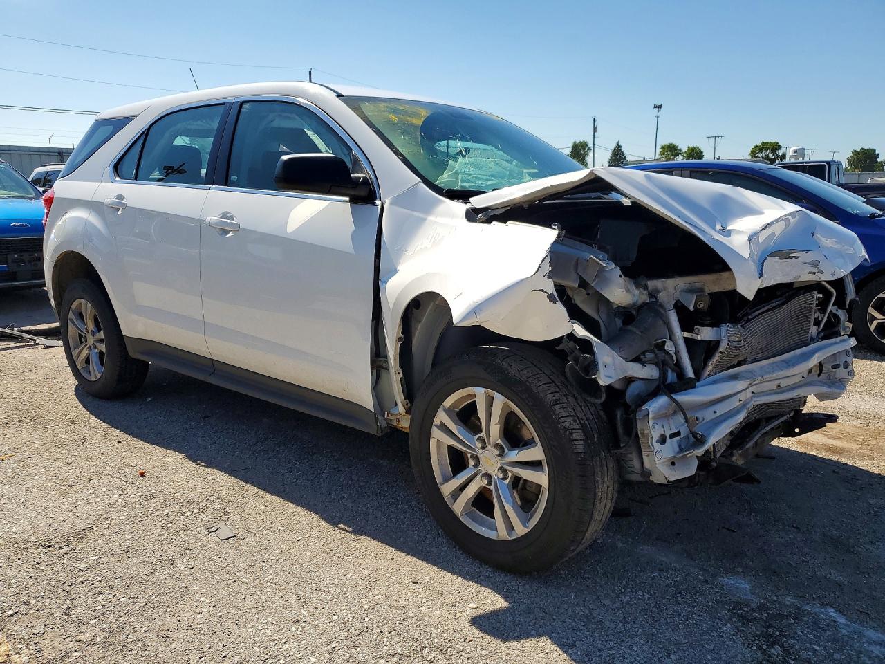2011 Chevrolet Equinox Ls White vin: 2GNALBEC7B1239733