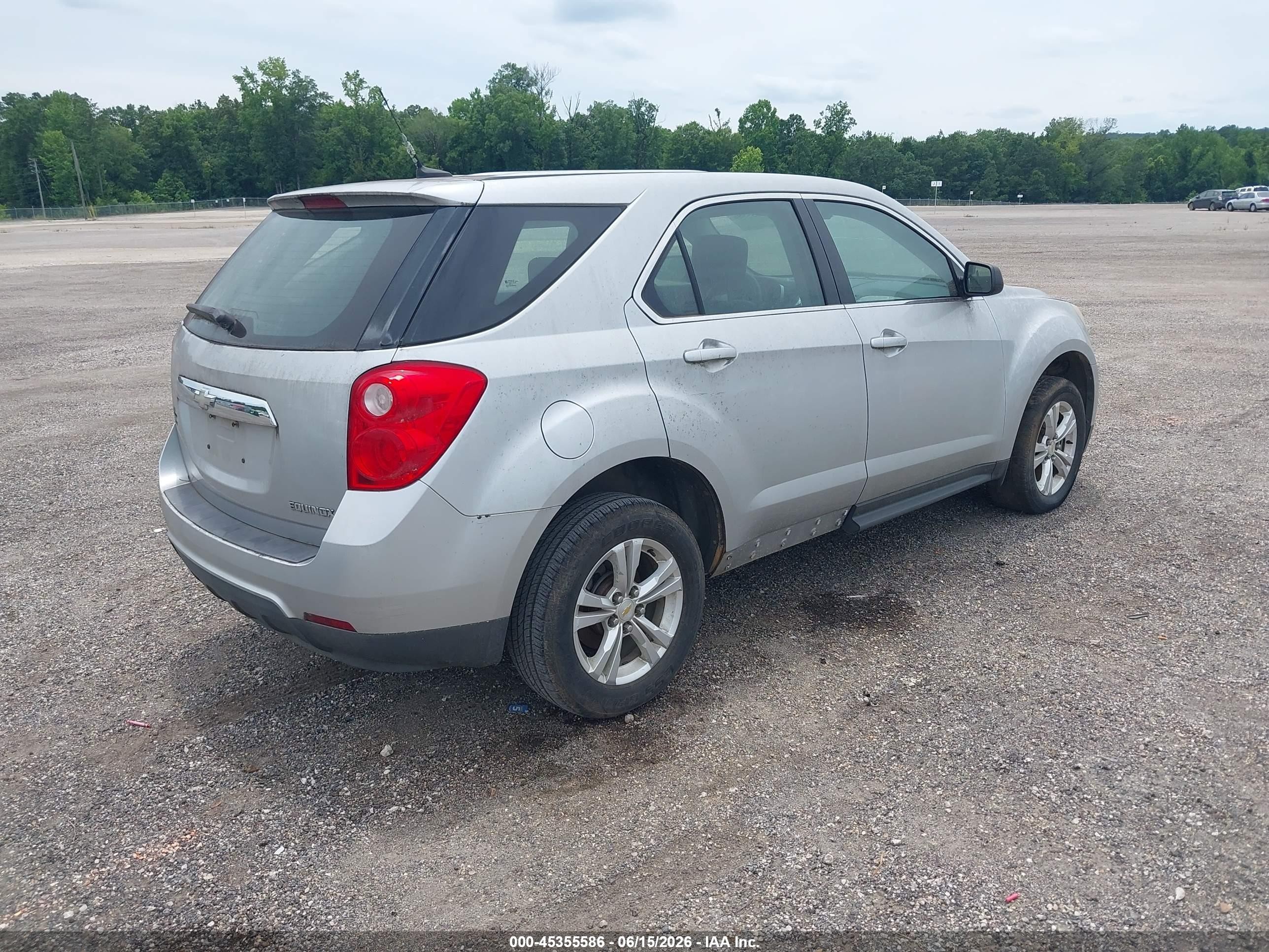 2011 Chevrolet Equinox Ls Silver vin: 2GNALBEC7B1287085