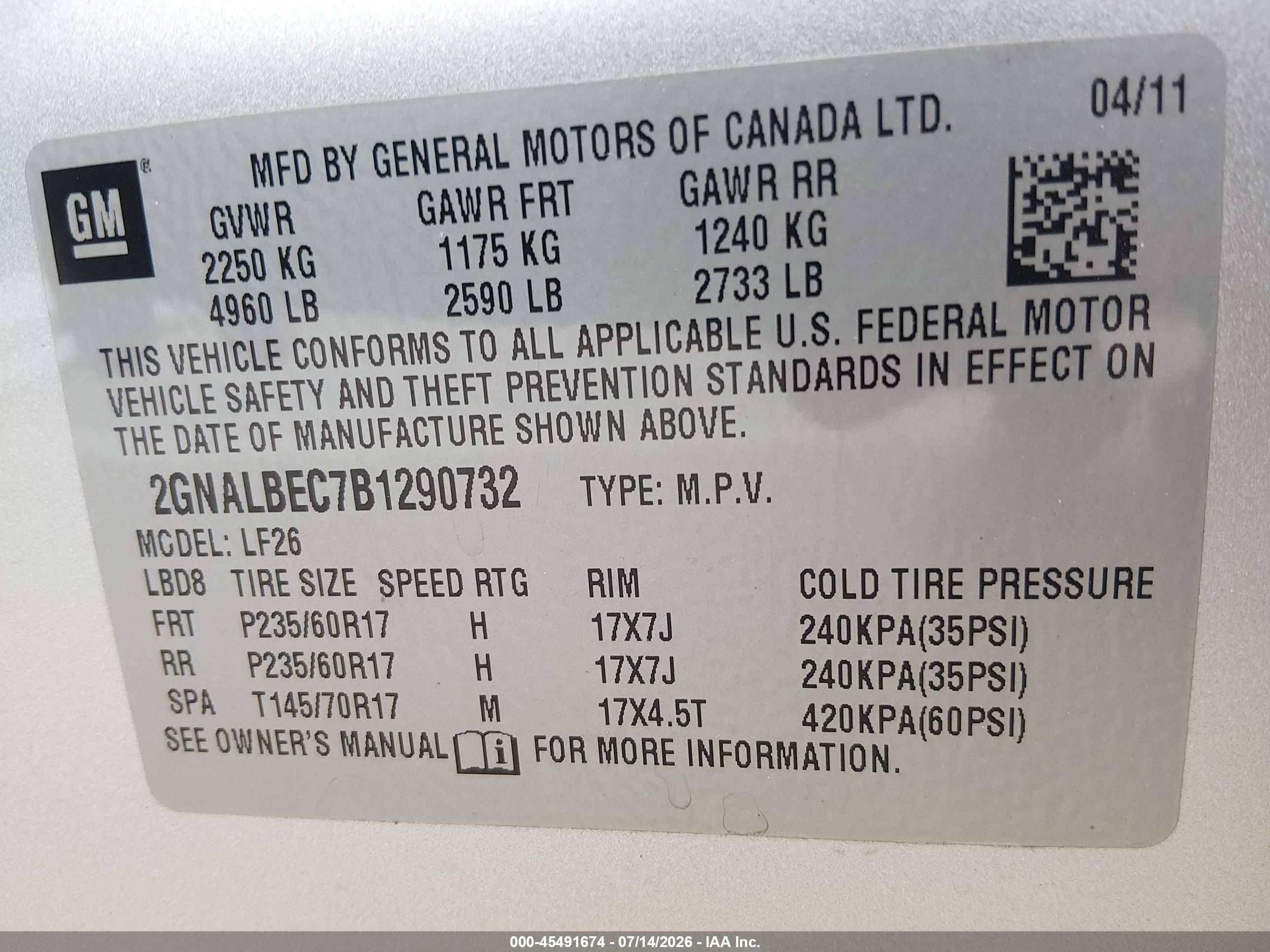 2011 Chevrolet Equinox Ls Silver vin: 2GNALBEC7B1290732