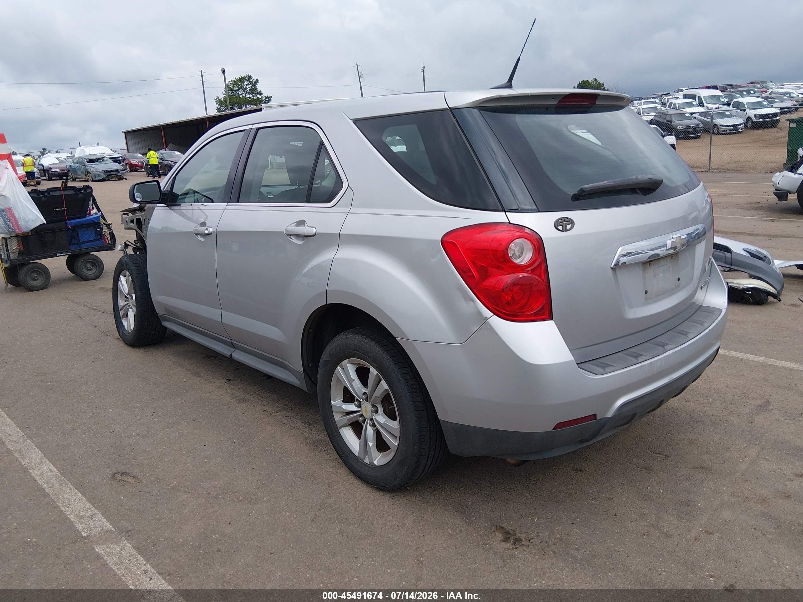 2011 Chevrolet Equinox Ls Silver vin: 2GNALBEC7B1290732