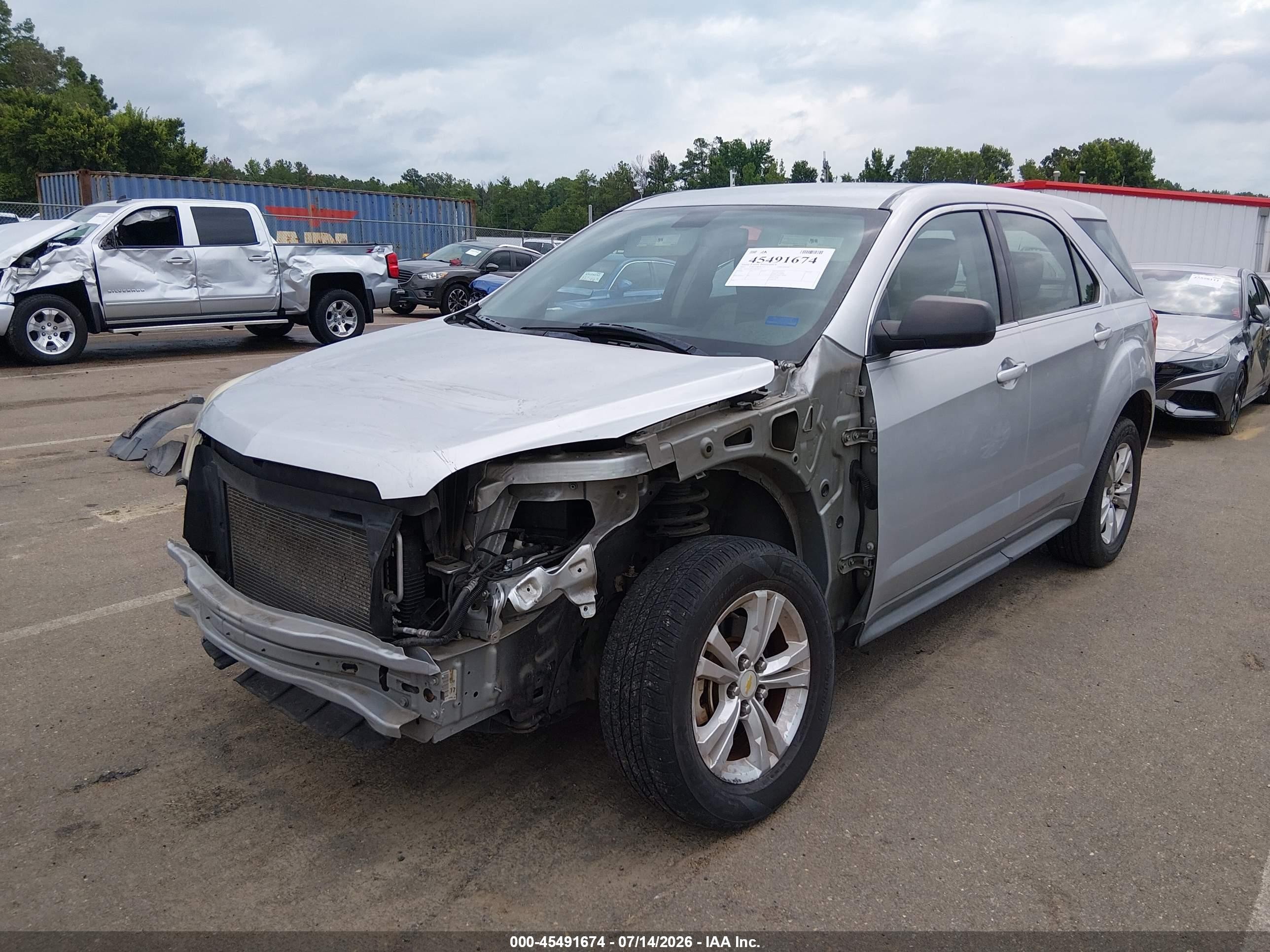 2011 Chevrolet Equinox Ls Silver vin: 2GNALBEC7B1290732