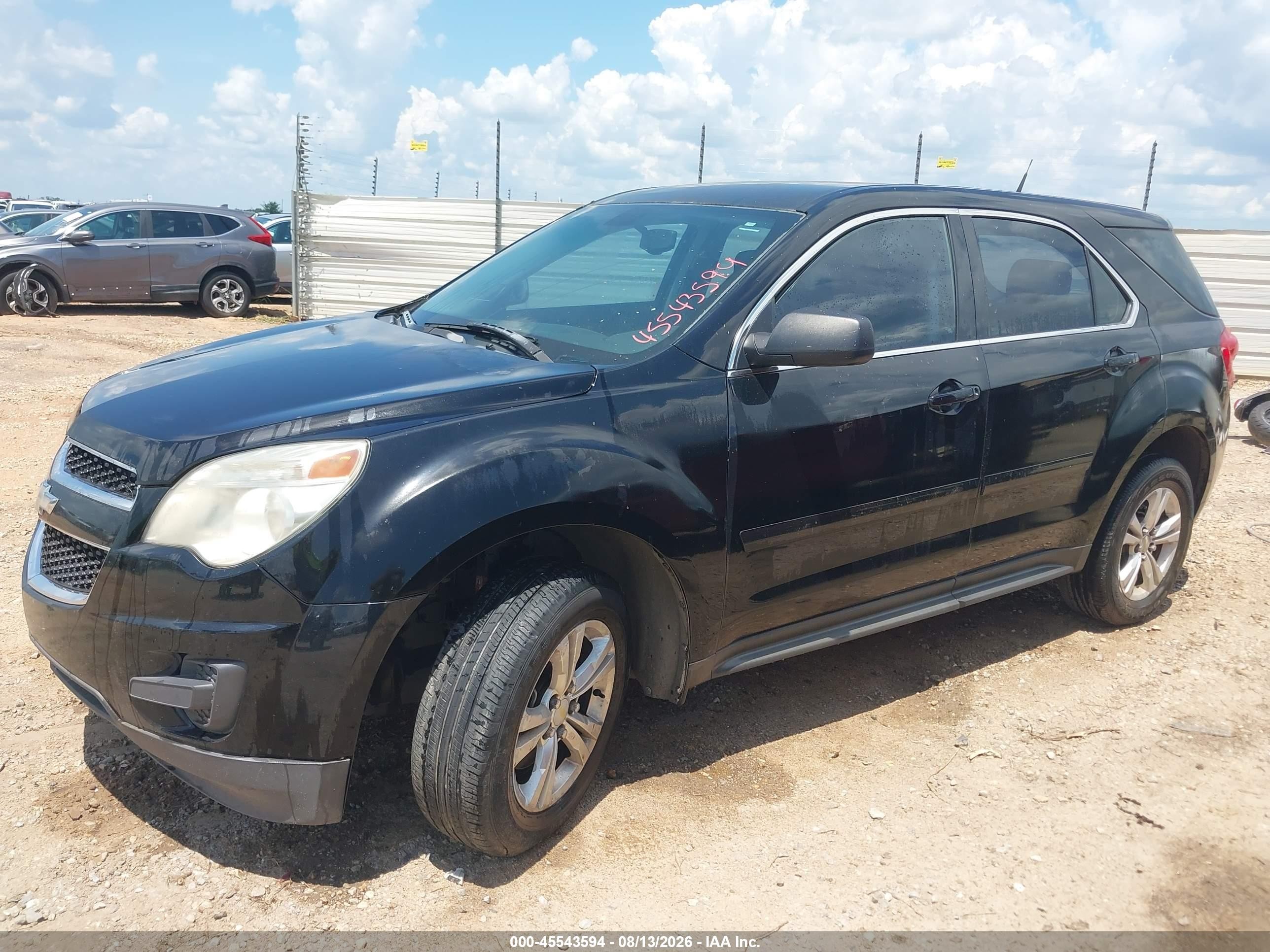 2011 Chevrolet Equinox Ls Black vin: 2GNALBEC8B1235965