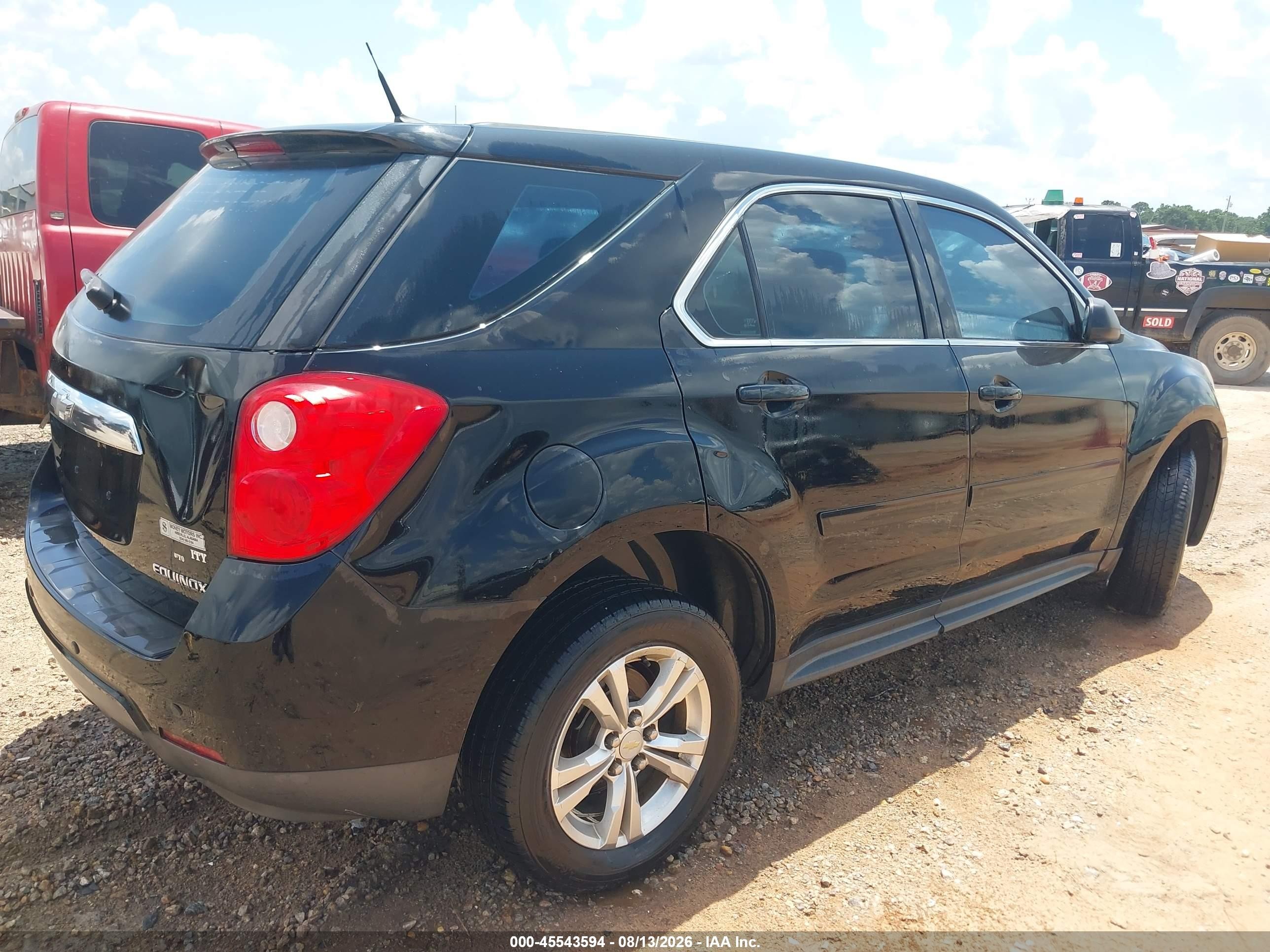 2011 Chevrolet Equinox Ls Black vin: 2GNALBEC8B1235965