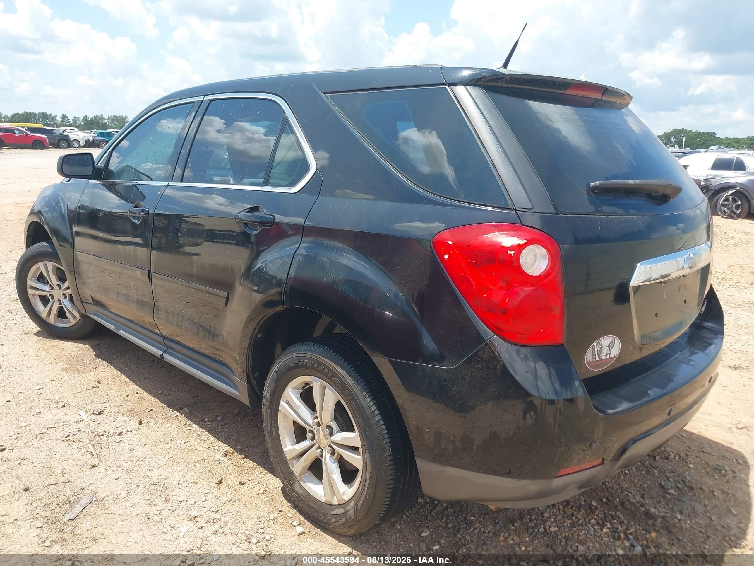 2011 Chevrolet Equinox Ls Black vin: 2GNALBEC8B1235965