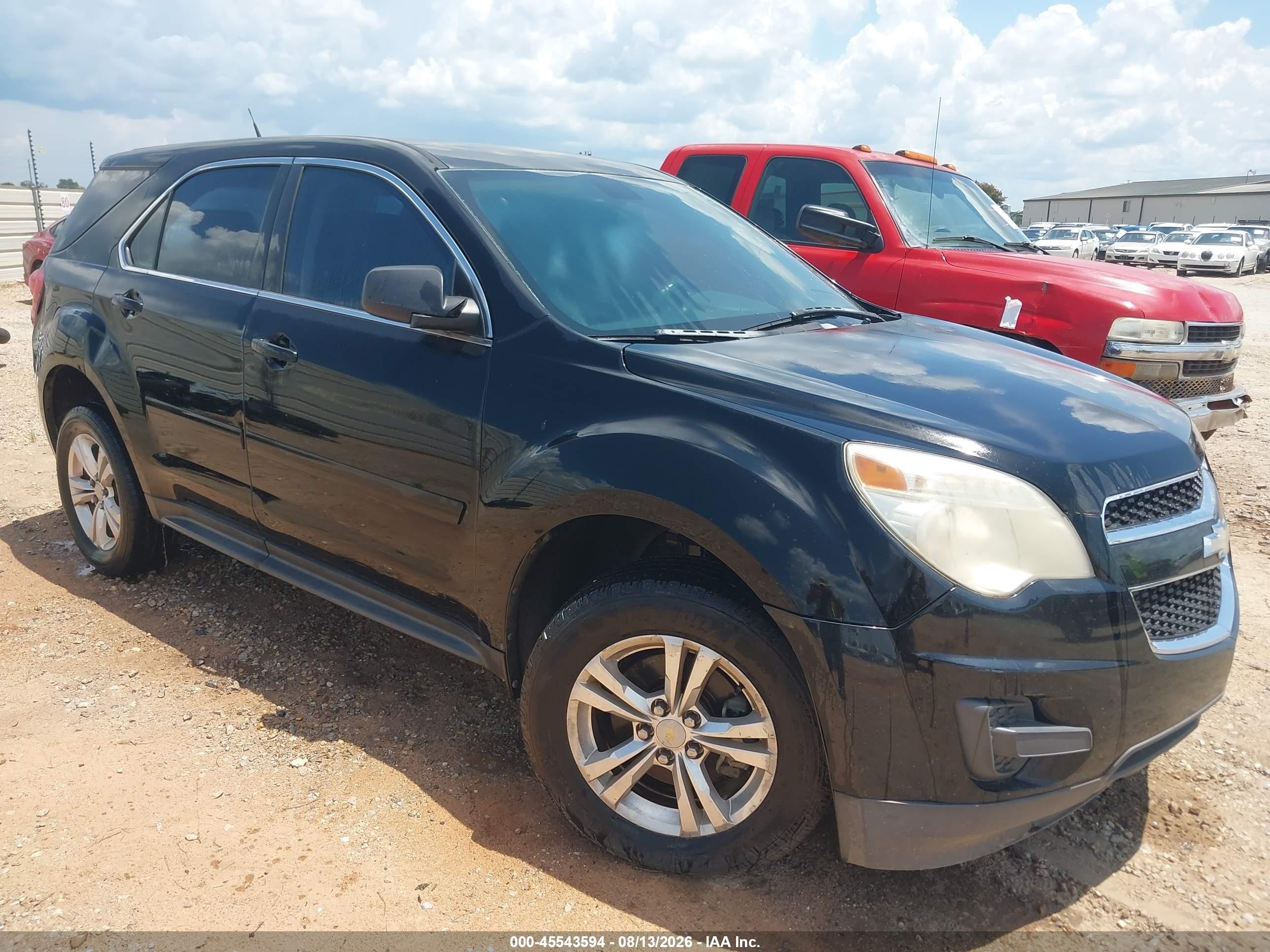 2011 Chevrolet Equinox Ls Black vin: 2GNALBEC8B1235965