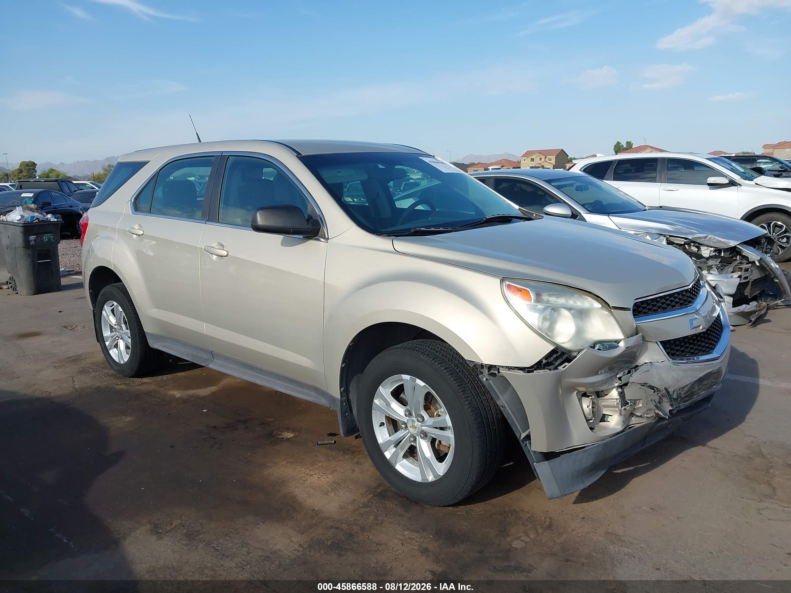 2011 Chevrolet Equinox Ls Beige vin: 2GNALBEC9B1258414