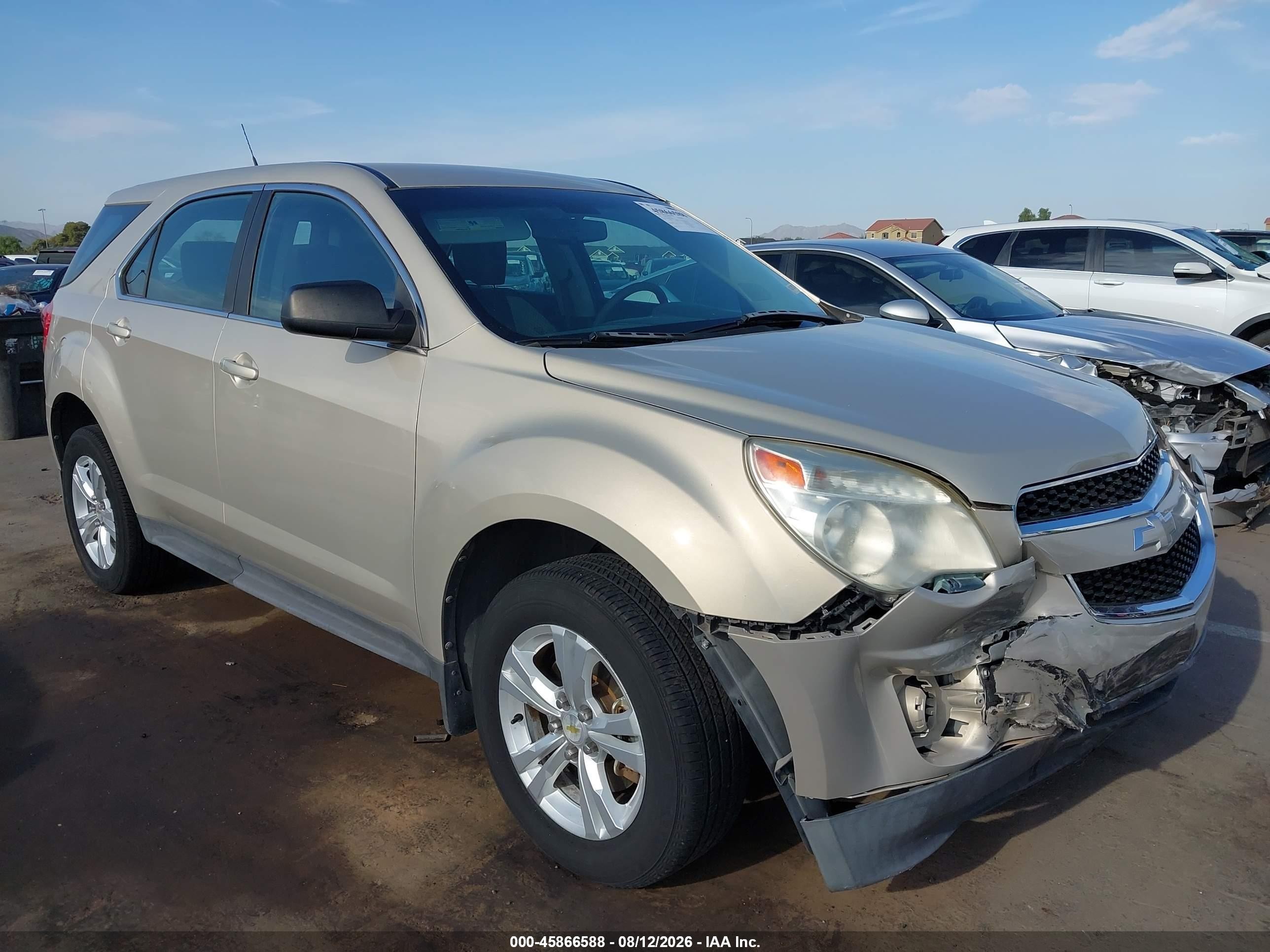 2011 Chevrolet Equinox Ls Beige vin: 2GNALBEC9B1258414