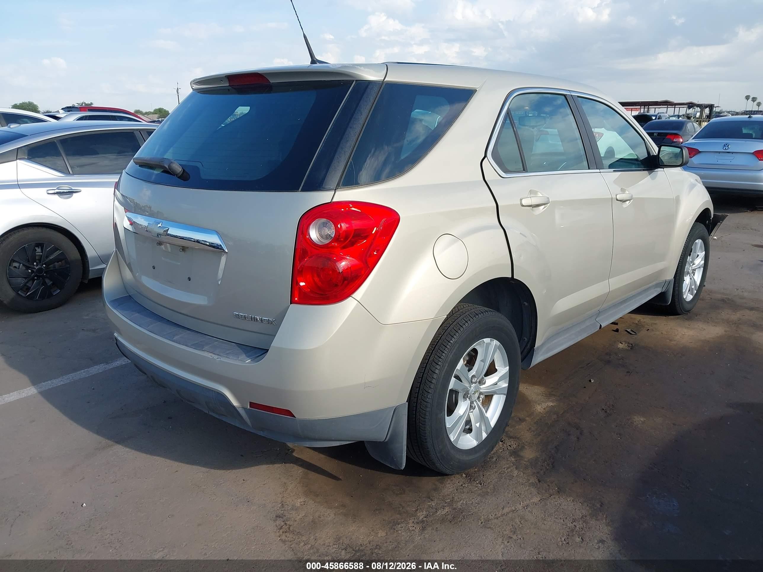 2011 Chevrolet Equinox Ls Beige vin: 2GNALBEC9B1258414