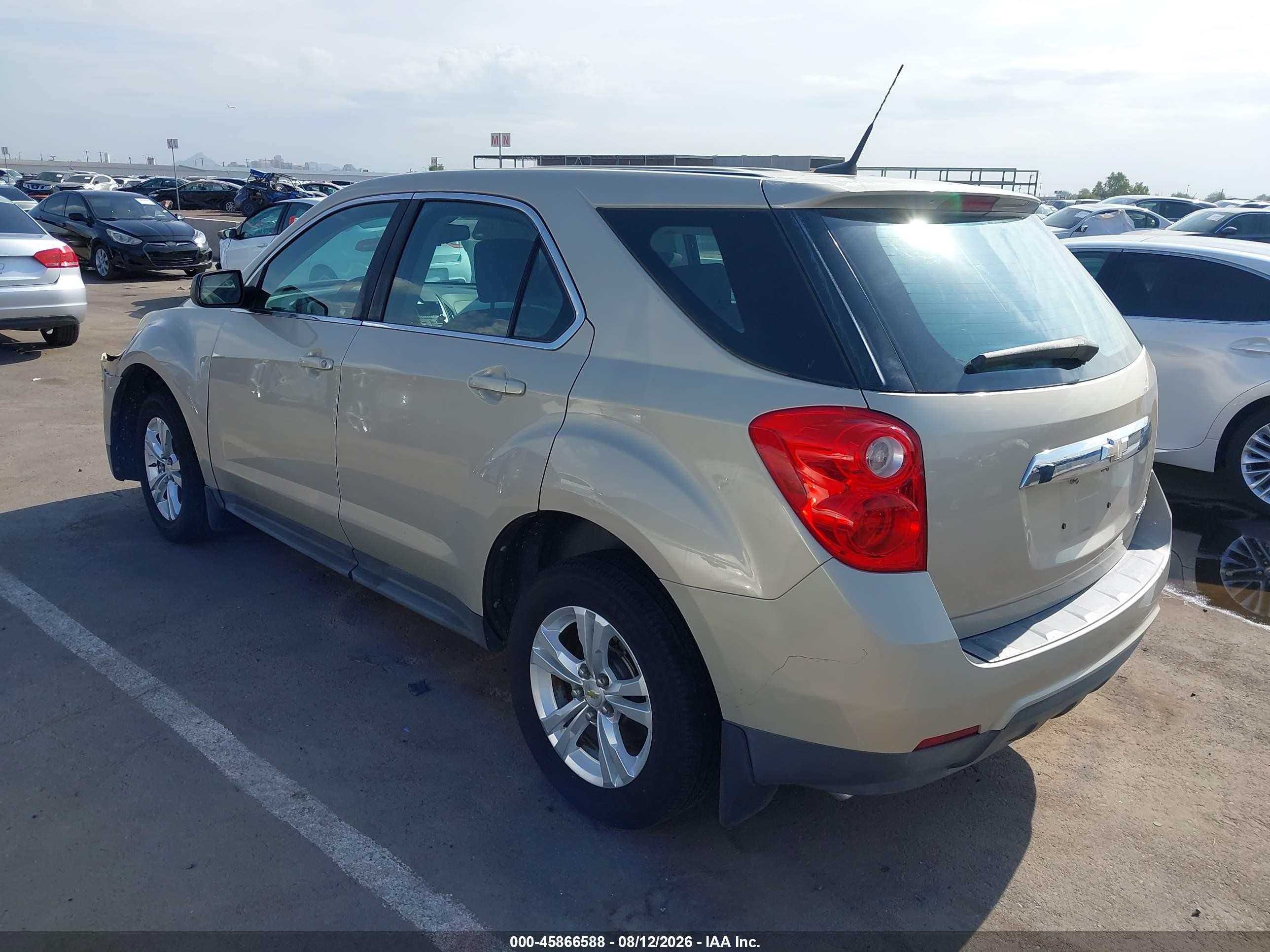 2011 Chevrolet Equinox Ls Beige vin: 2GNALBEC9B1258414