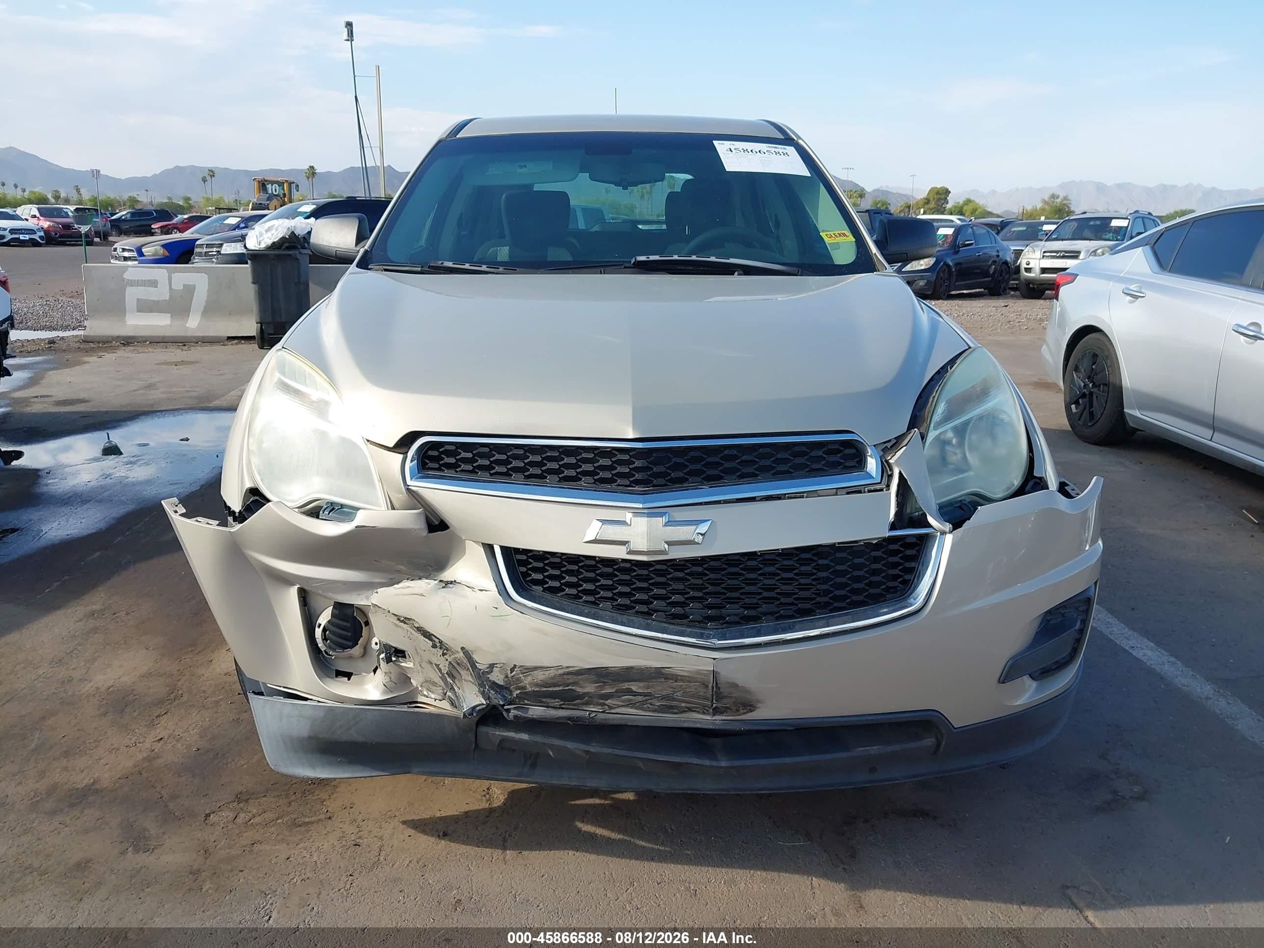 2011 Chevrolet Equinox Ls Beige vin: 2GNALBEC9B1258414