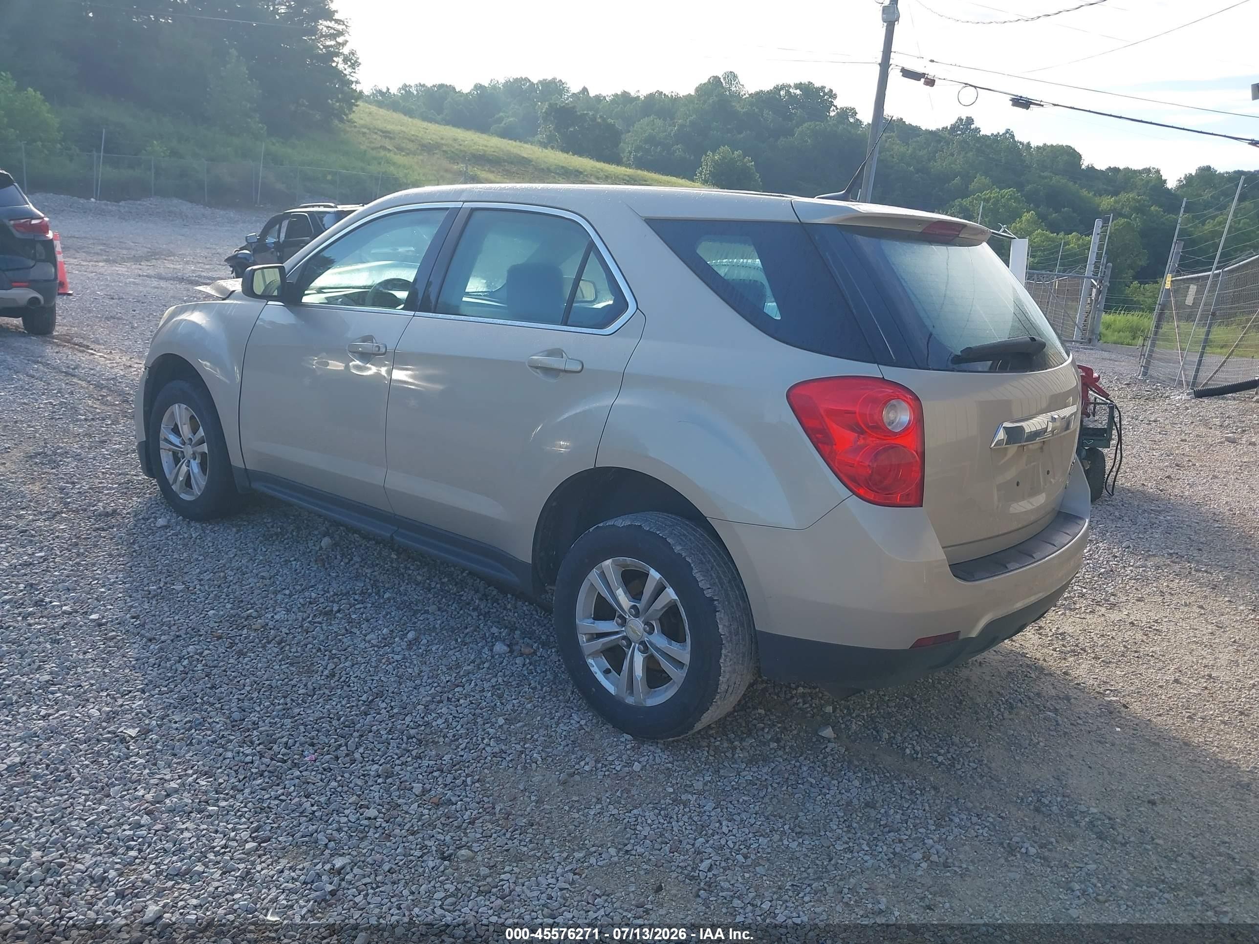 2011 Chevrolet Equinox Ls Beige vin: 2GNALBECXB1283855