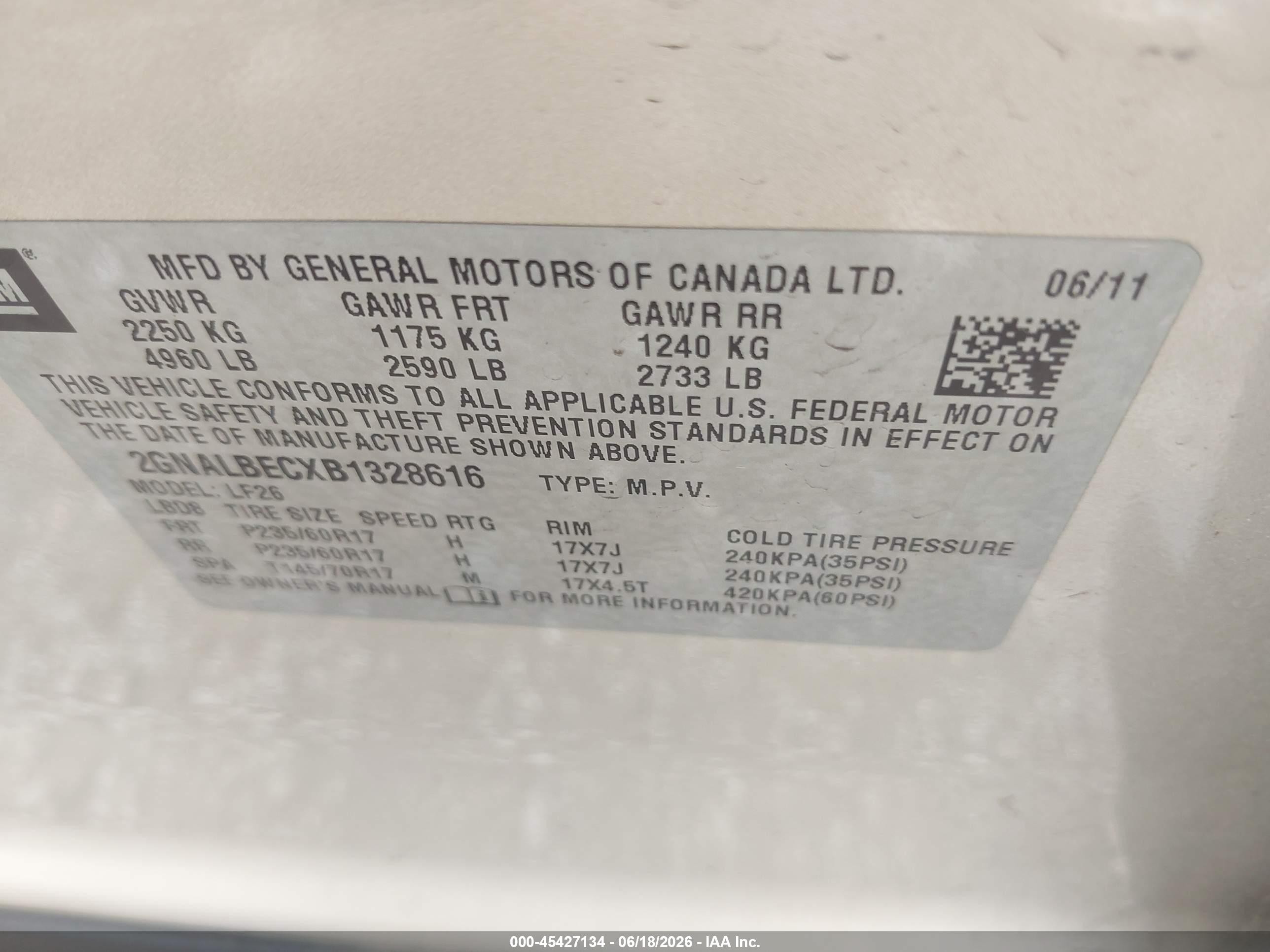 2011 Chevrolet Equinox Ls Pewter vin: 2GNALBECXB1328616
