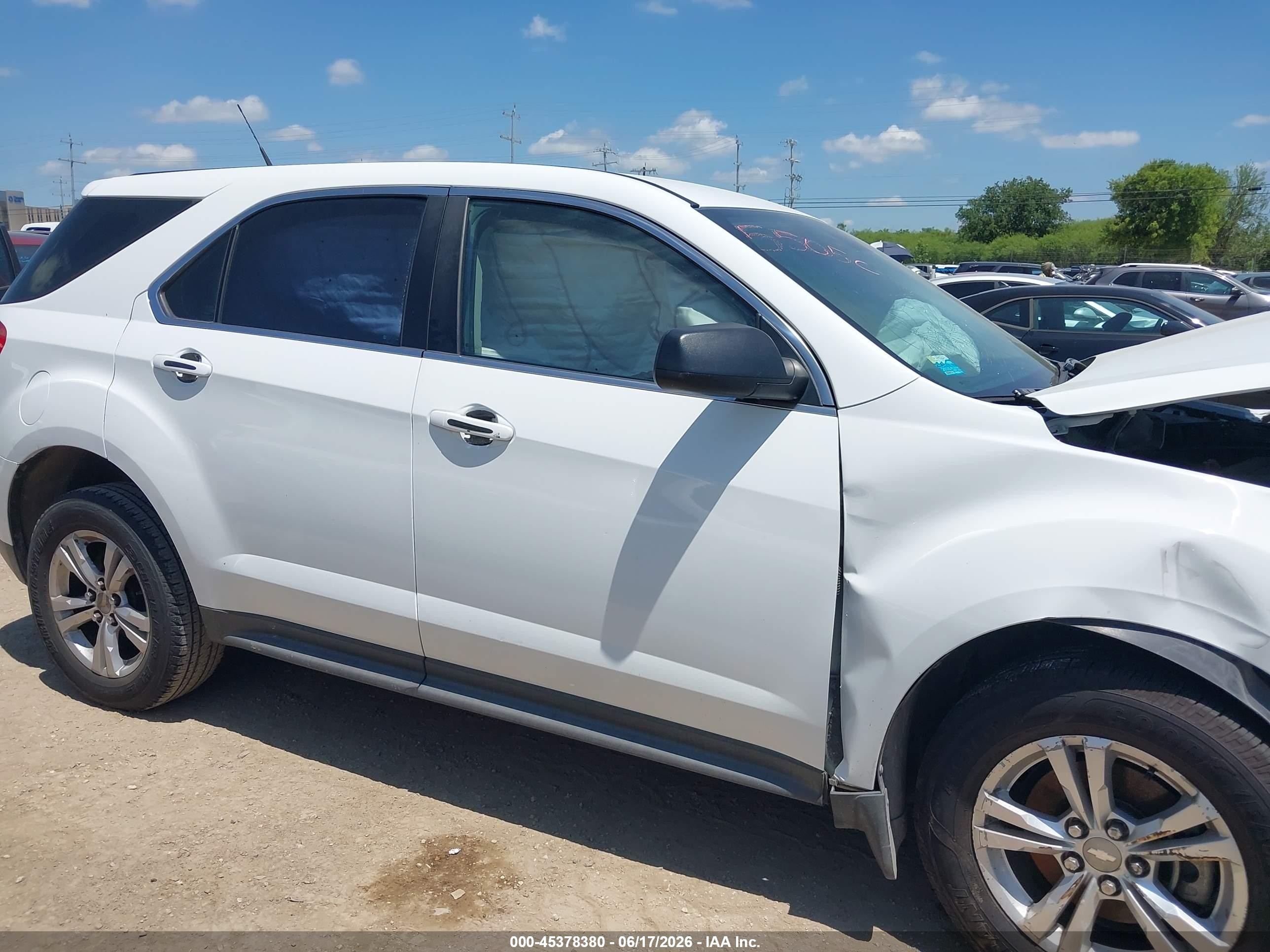 2012 Chevrolet Equinox Ls White vin: 2GNALBEK0C1113948