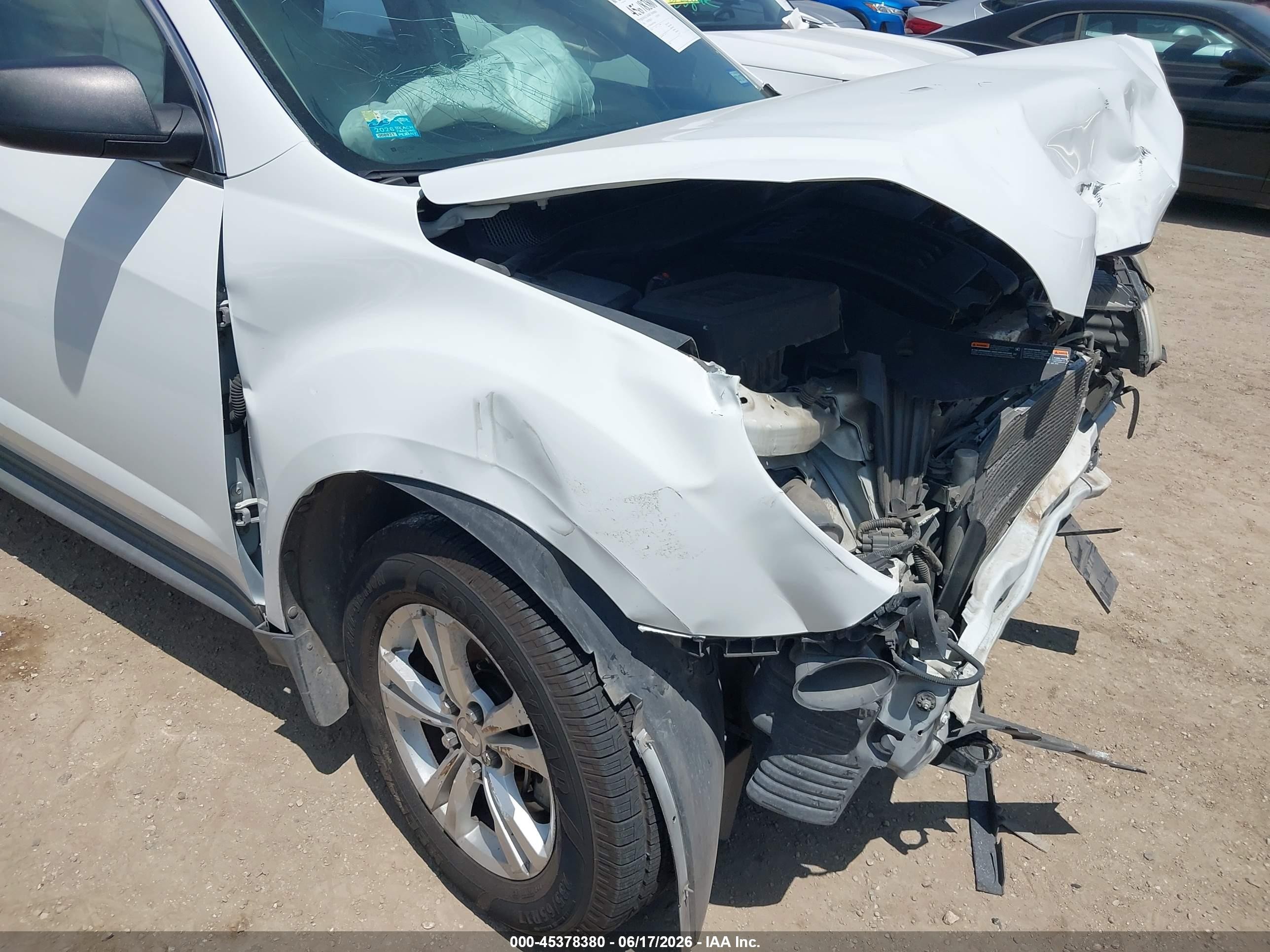 2012 Chevrolet Equinox Ls White vin: 2GNALBEK0C1113948