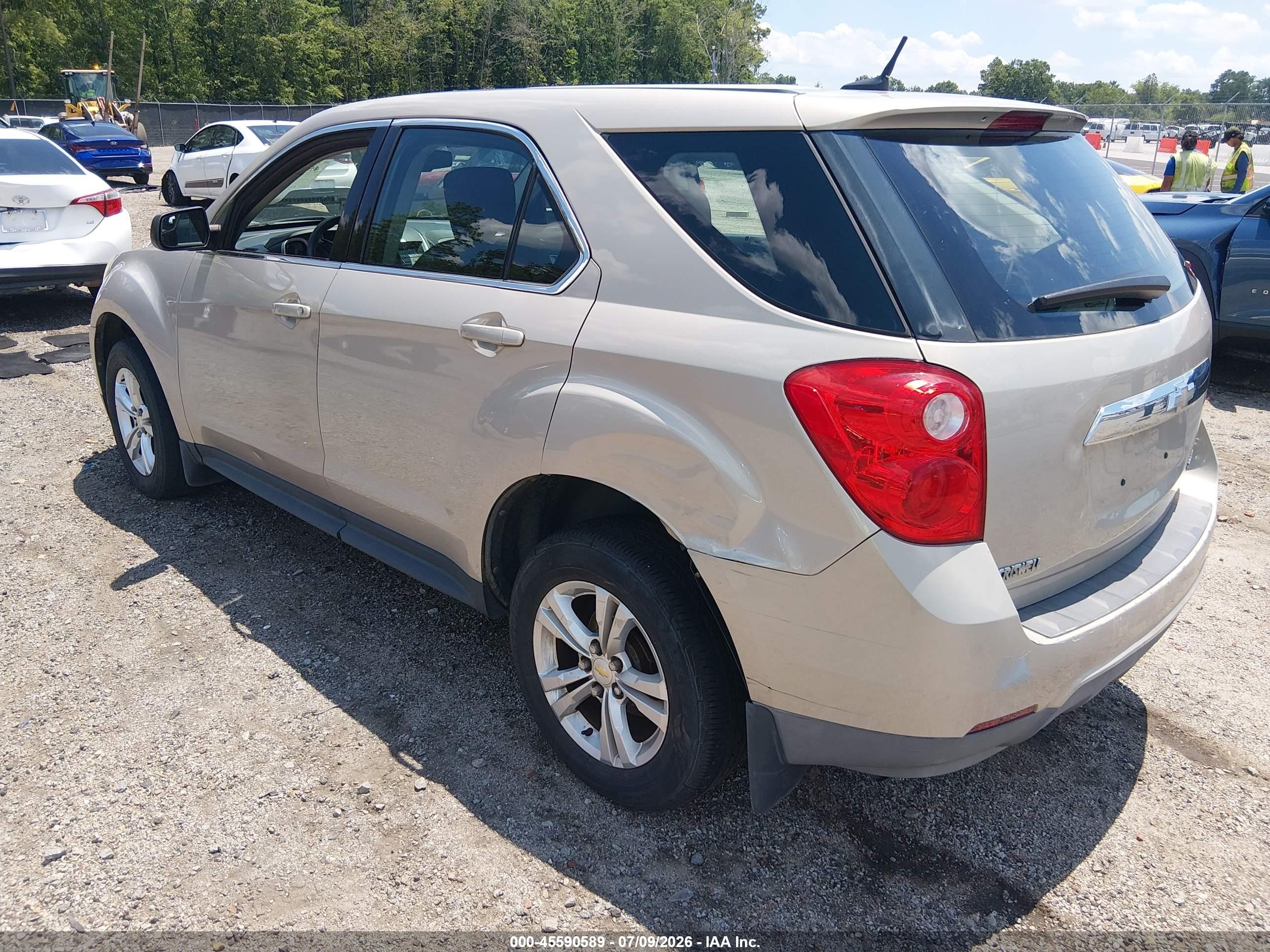 2012 Chevrolet Equinox Ls Gray vin: 2GNALBEK0C1230672