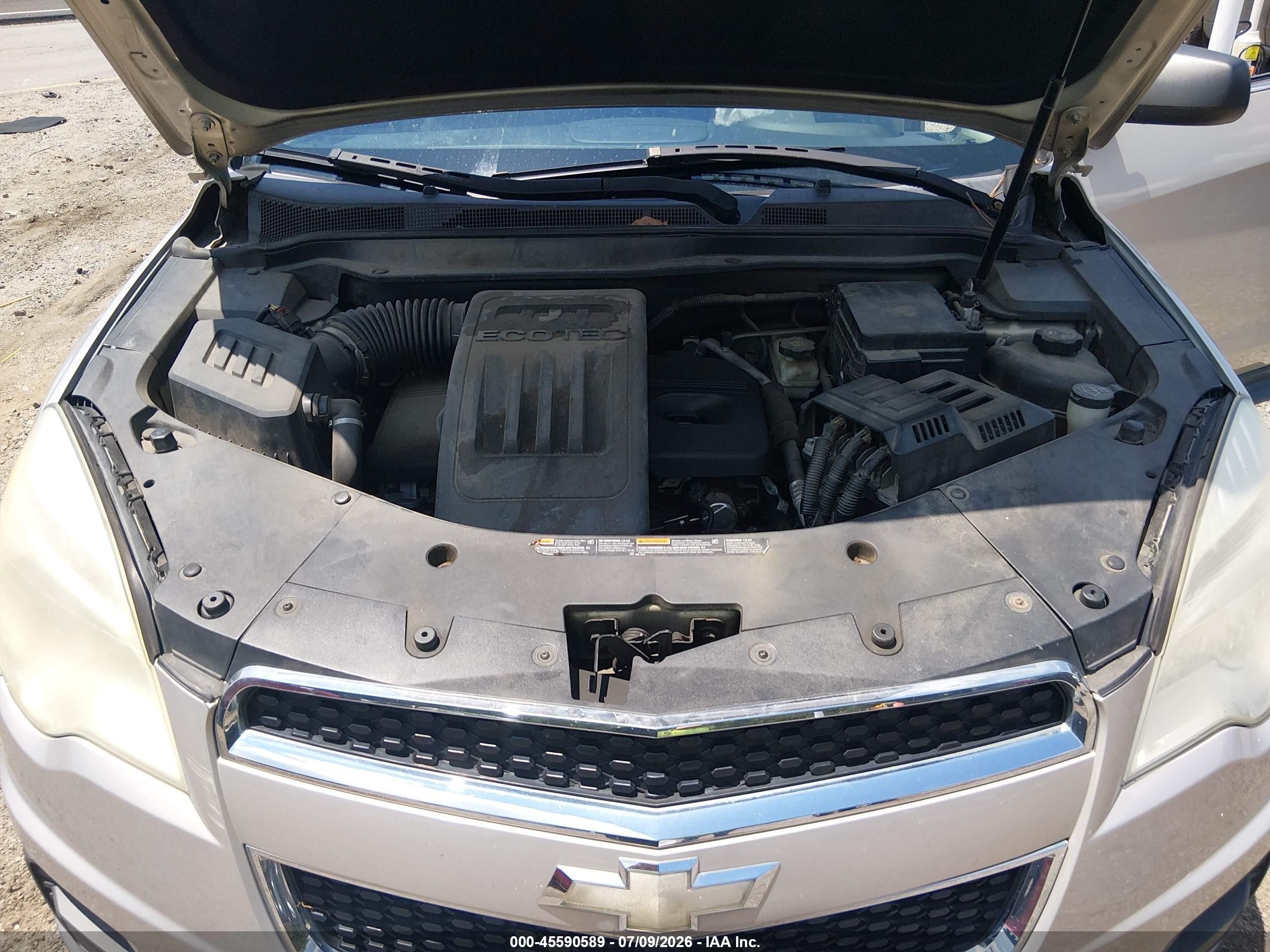 2012 Chevrolet Equinox Ls Gray vin: 2GNALBEK0C1230672