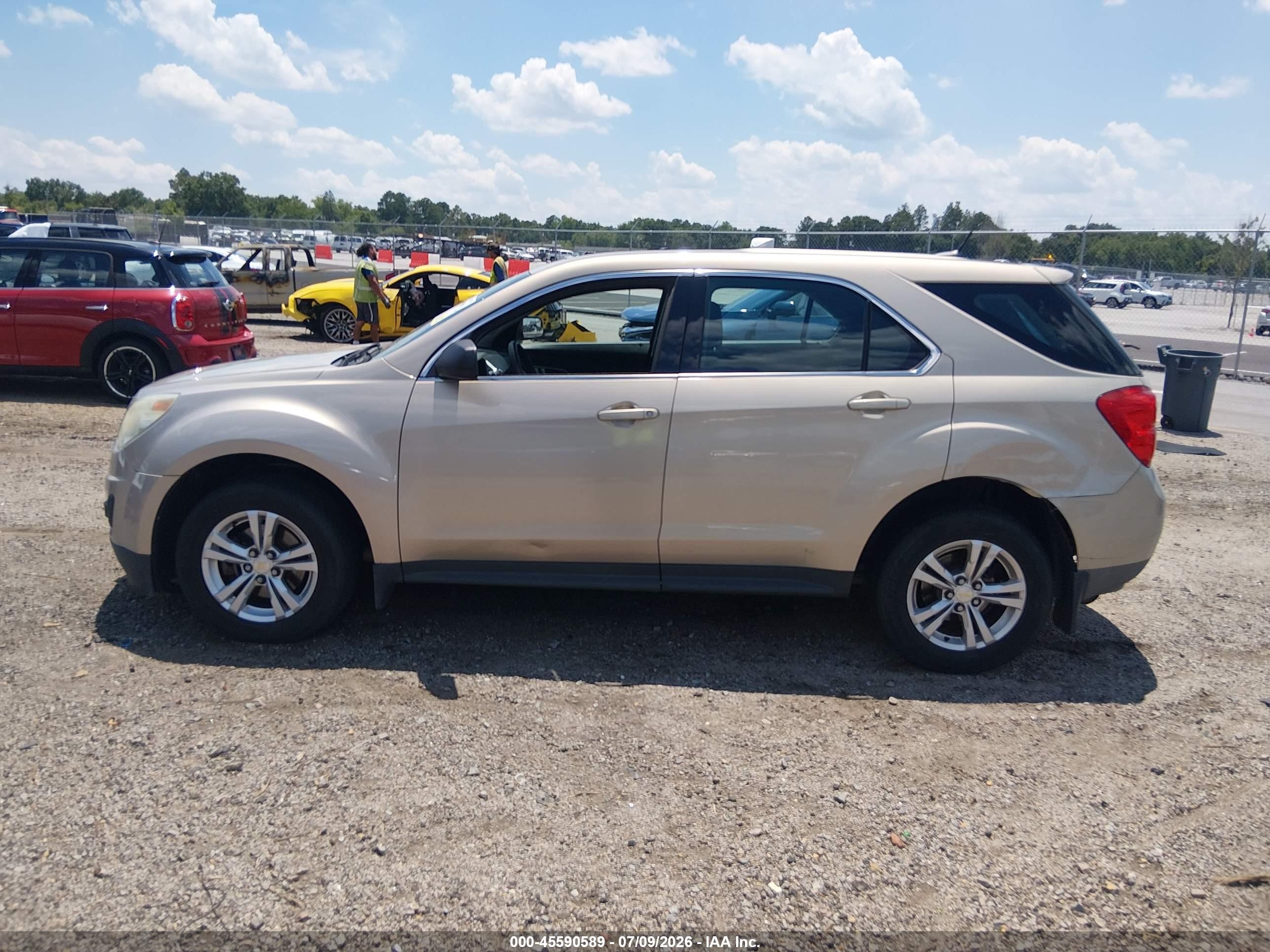 2012 Chevrolet Equinox Ls Gray vin: 2GNALBEK0C1230672