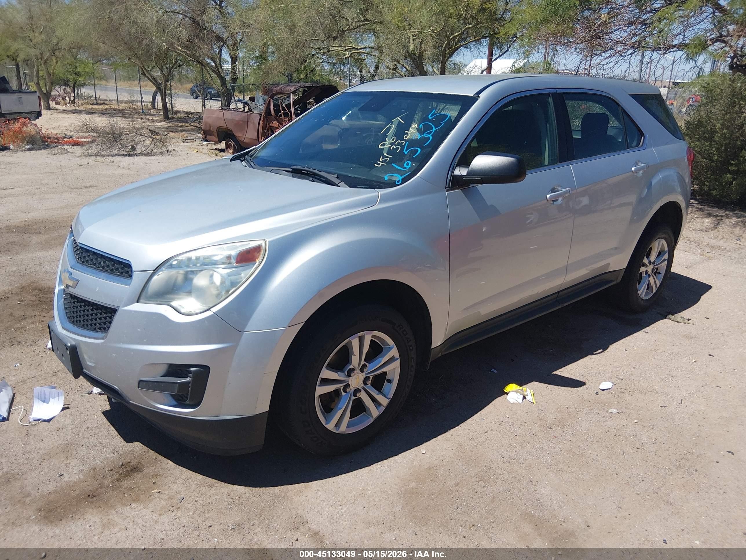 2012 Chevrolet Equinox Ls Silver vin: 2GNALBEK0C1265325