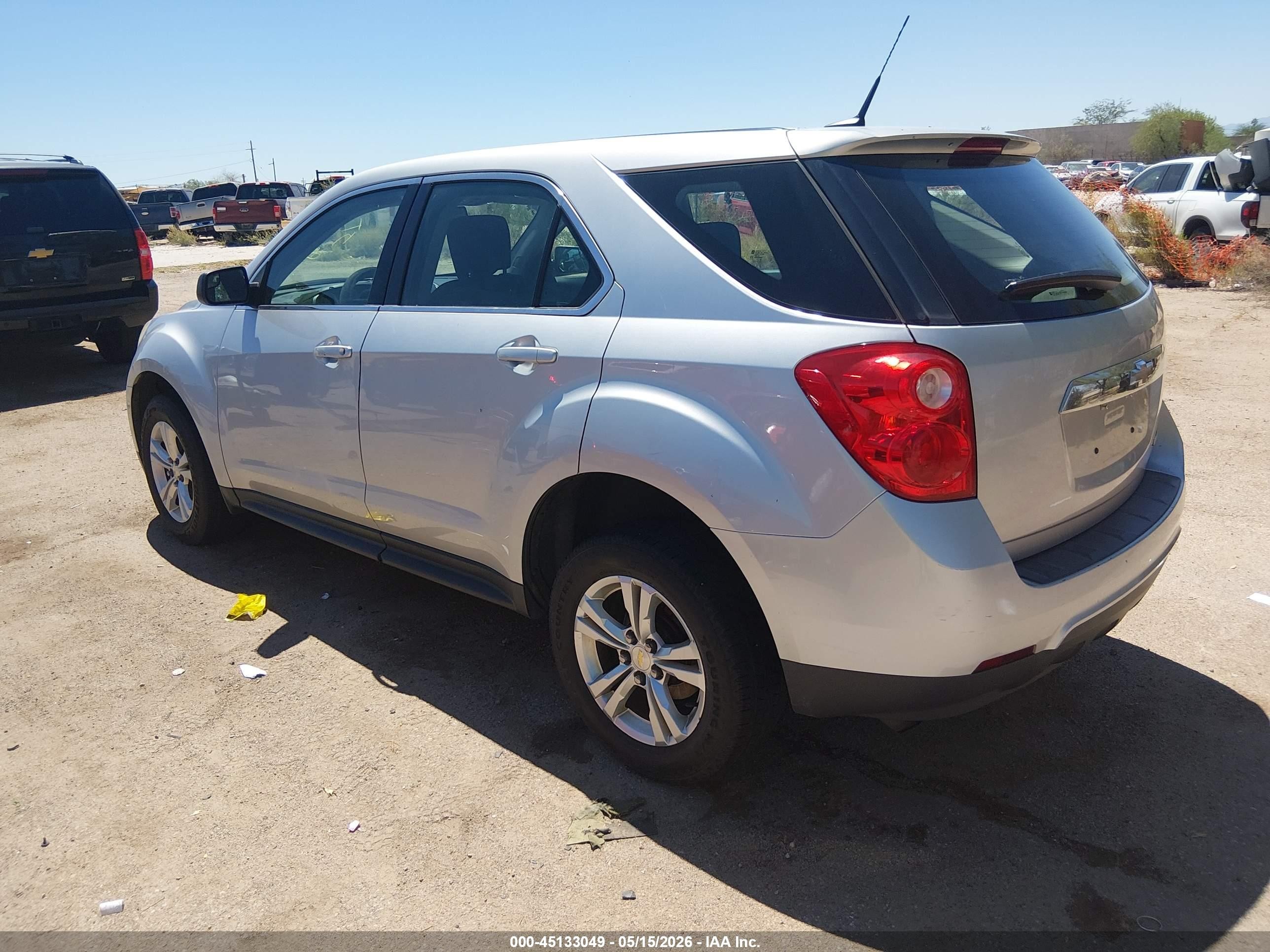 2012 Chevrolet Equinox Ls Silver vin: 2GNALBEK0C1265325