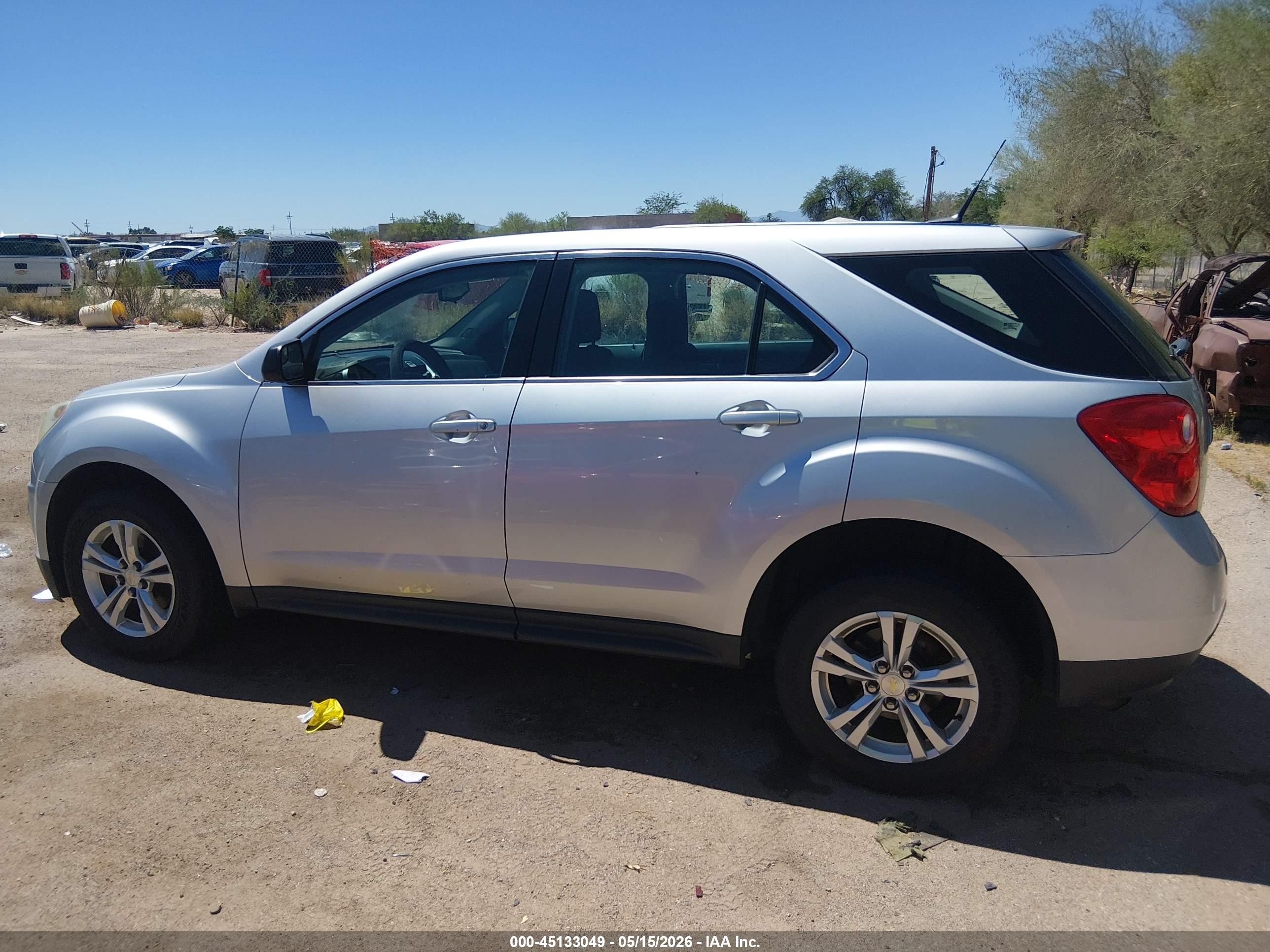 2012 Chevrolet Equinox Ls Silver vin: 2GNALBEK0C1265325