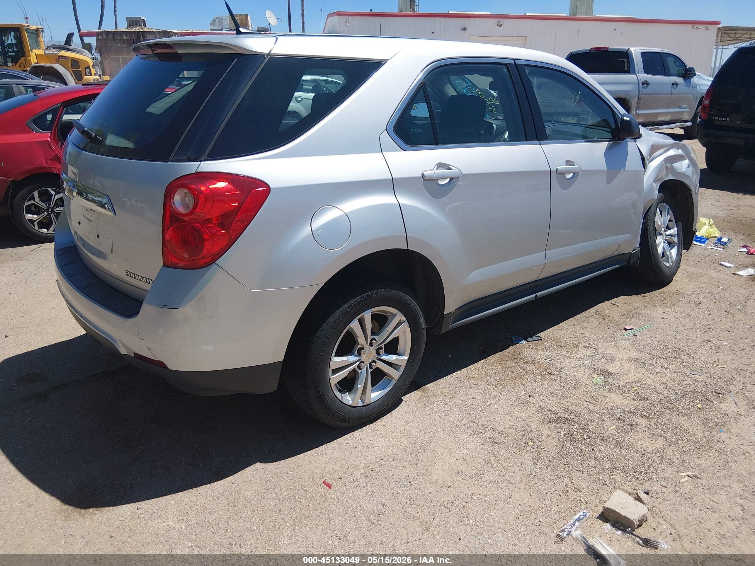 2012 Chevrolet Equinox Ls Silver vin: 2GNALBEK0C1265325