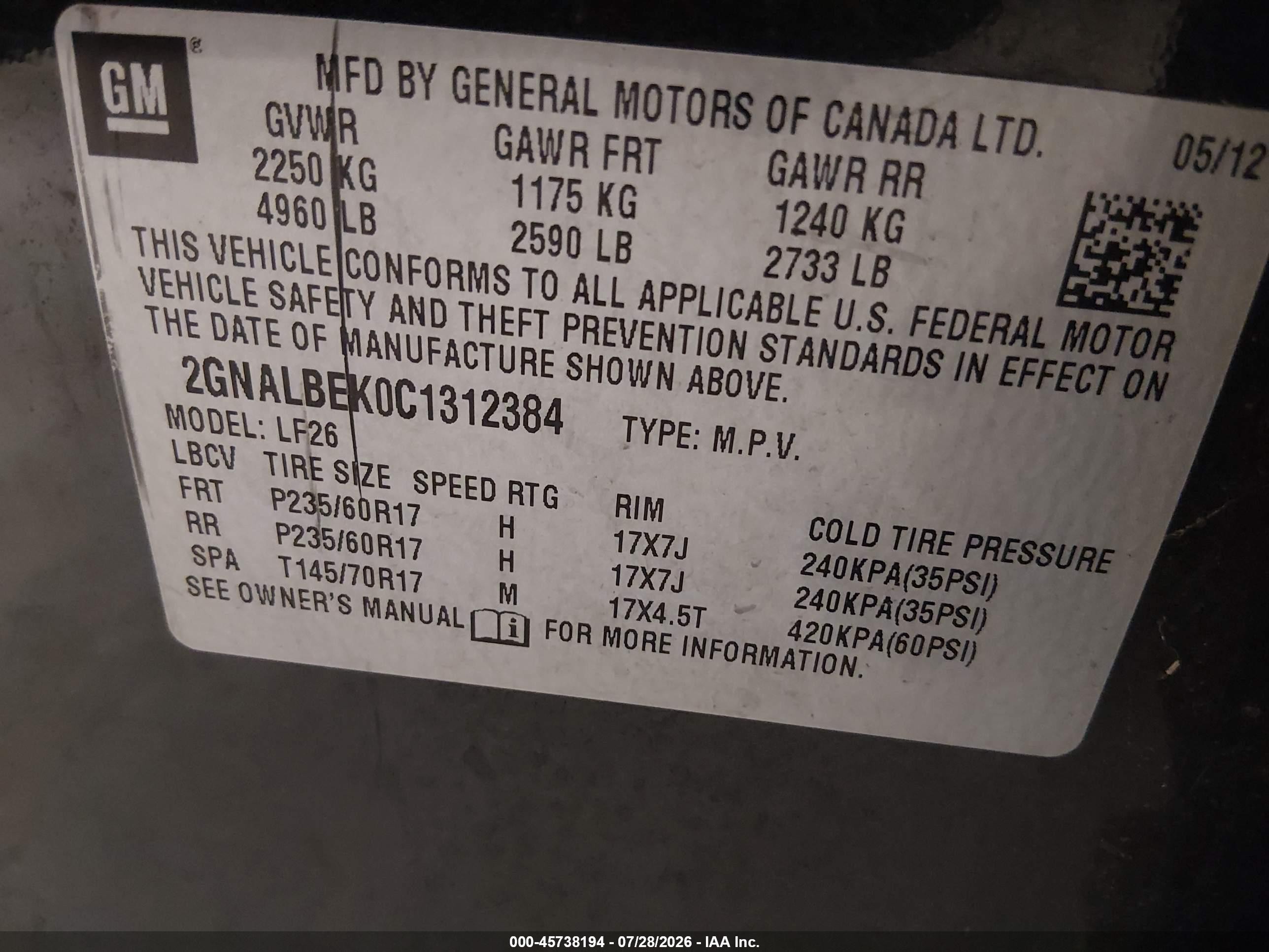 2012 Chevrolet Equinox Ls Gray vin: 2GNALBEK0C1312384