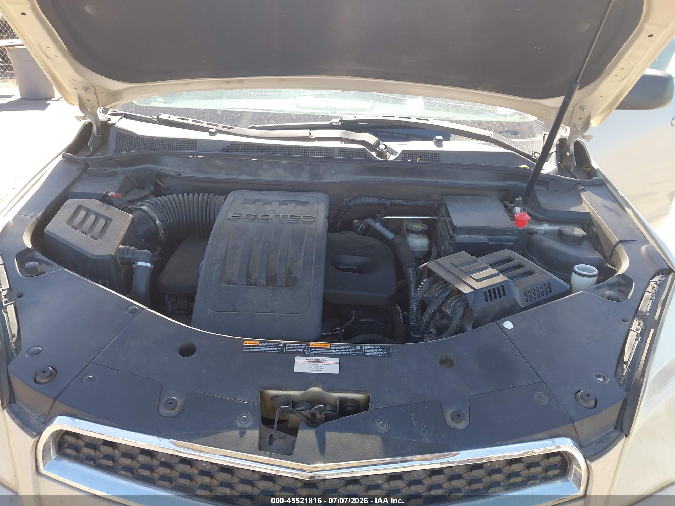 2012 Chevrolet Equinox Ls Cream vin: 2GNALBEK0C6158617