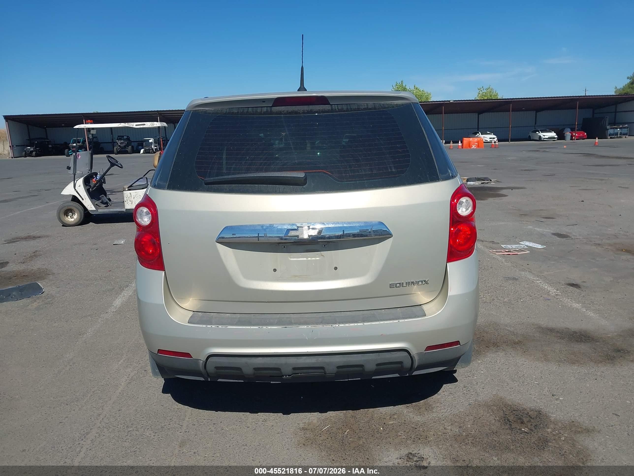 2012 Chevrolet Equinox Ls Cream vin: 2GNALBEK0C6158617