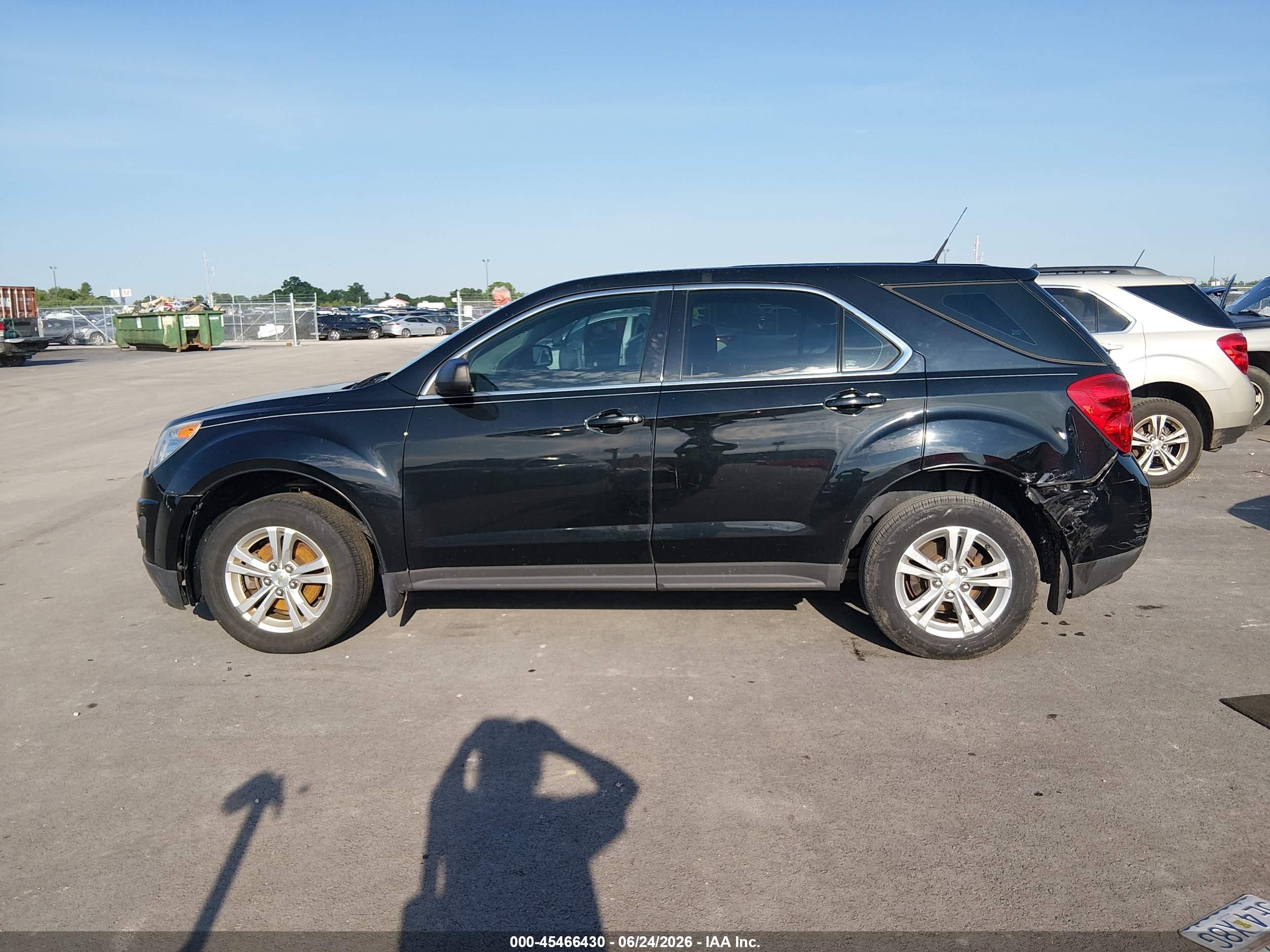 2012 Chevrolet Equinox Ls Черный vin: 2GNALBEK0C6367601