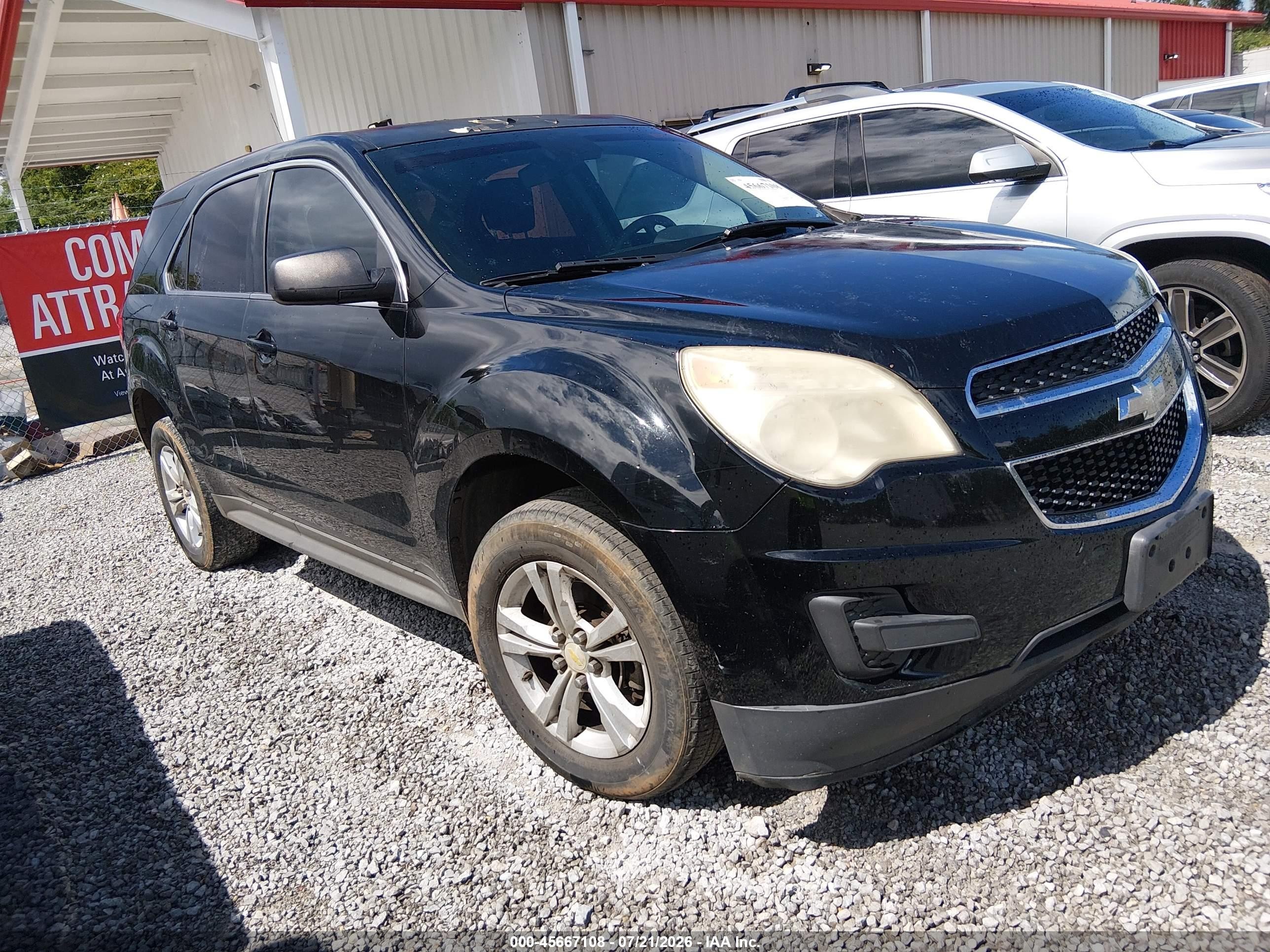 2012 Chevrolet Equinox Ls Черный vin: 2GNALBEK0C6386813
