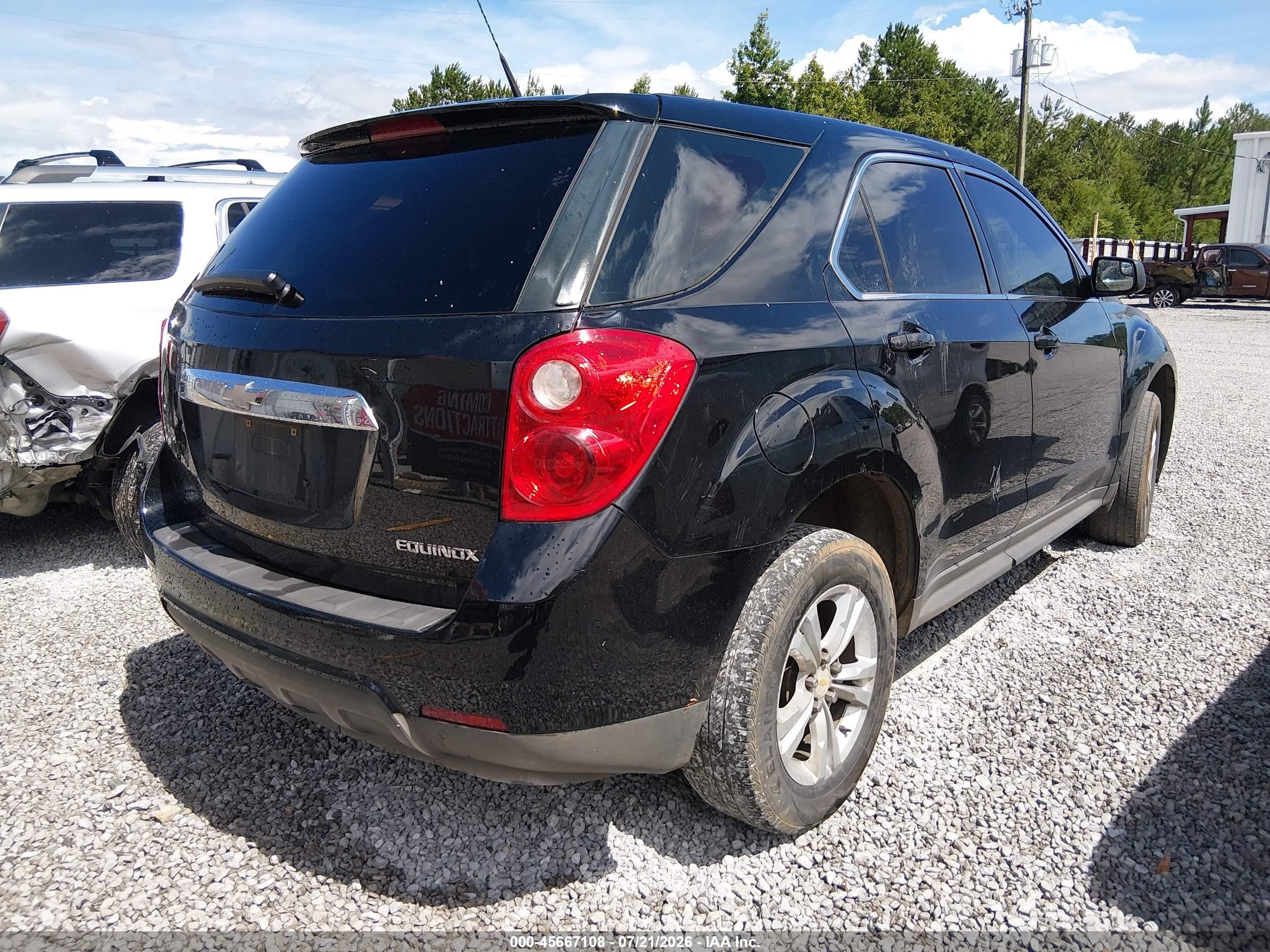 2012 Chevrolet Equinox Ls Черный vin: 2GNALBEK0C6386813