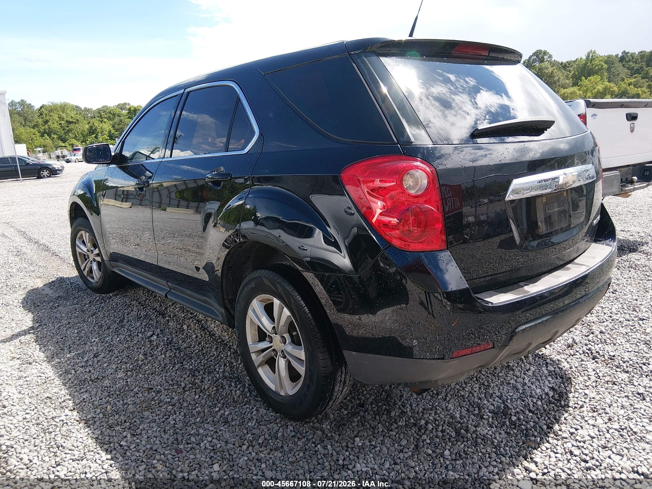 2012 Chevrolet Equinox Ls Черный vin: 2GNALBEK0C6386813