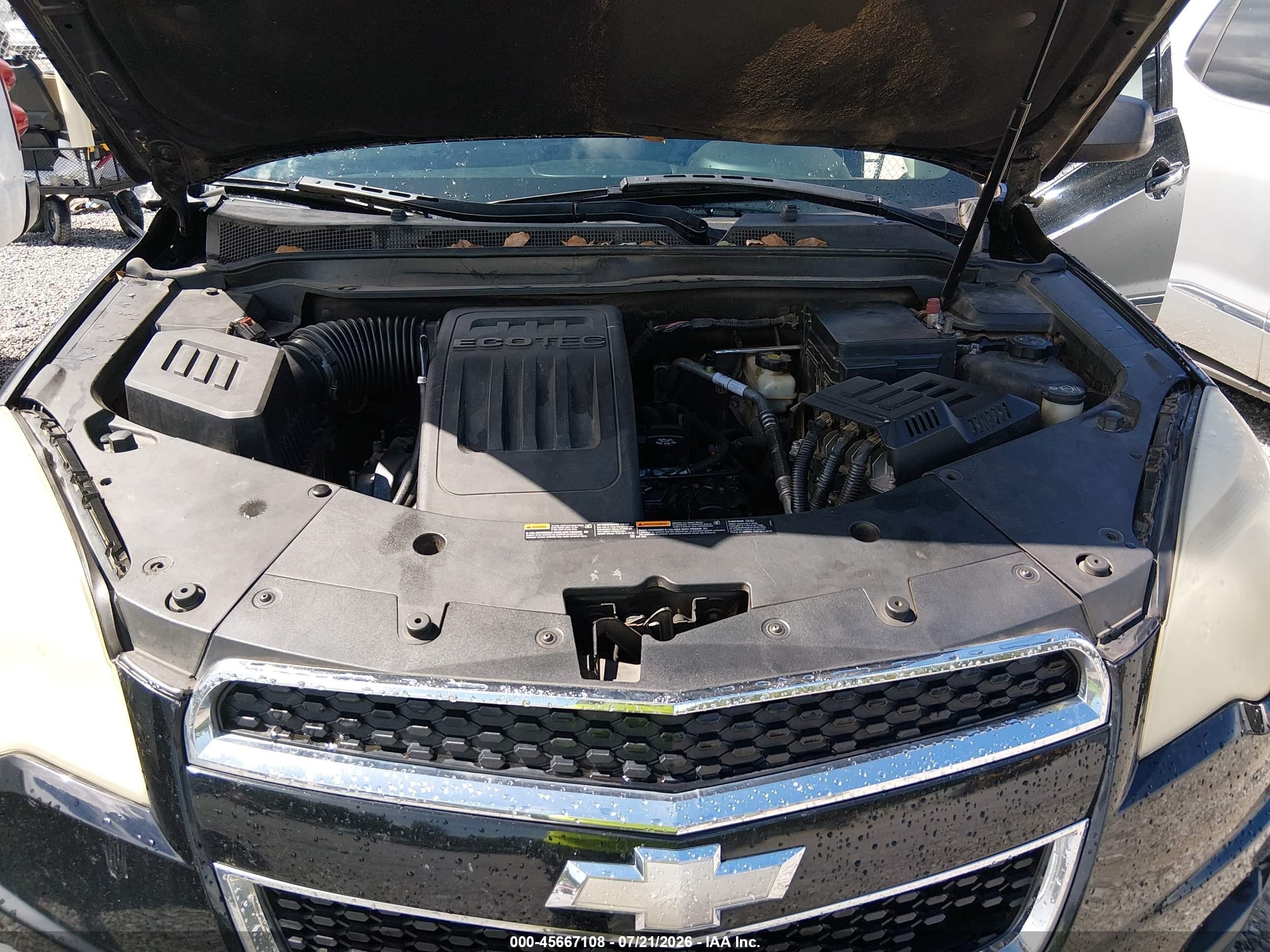 2012 Chevrolet Equinox Ls Черный vin: 2GNALBEK0C6386813