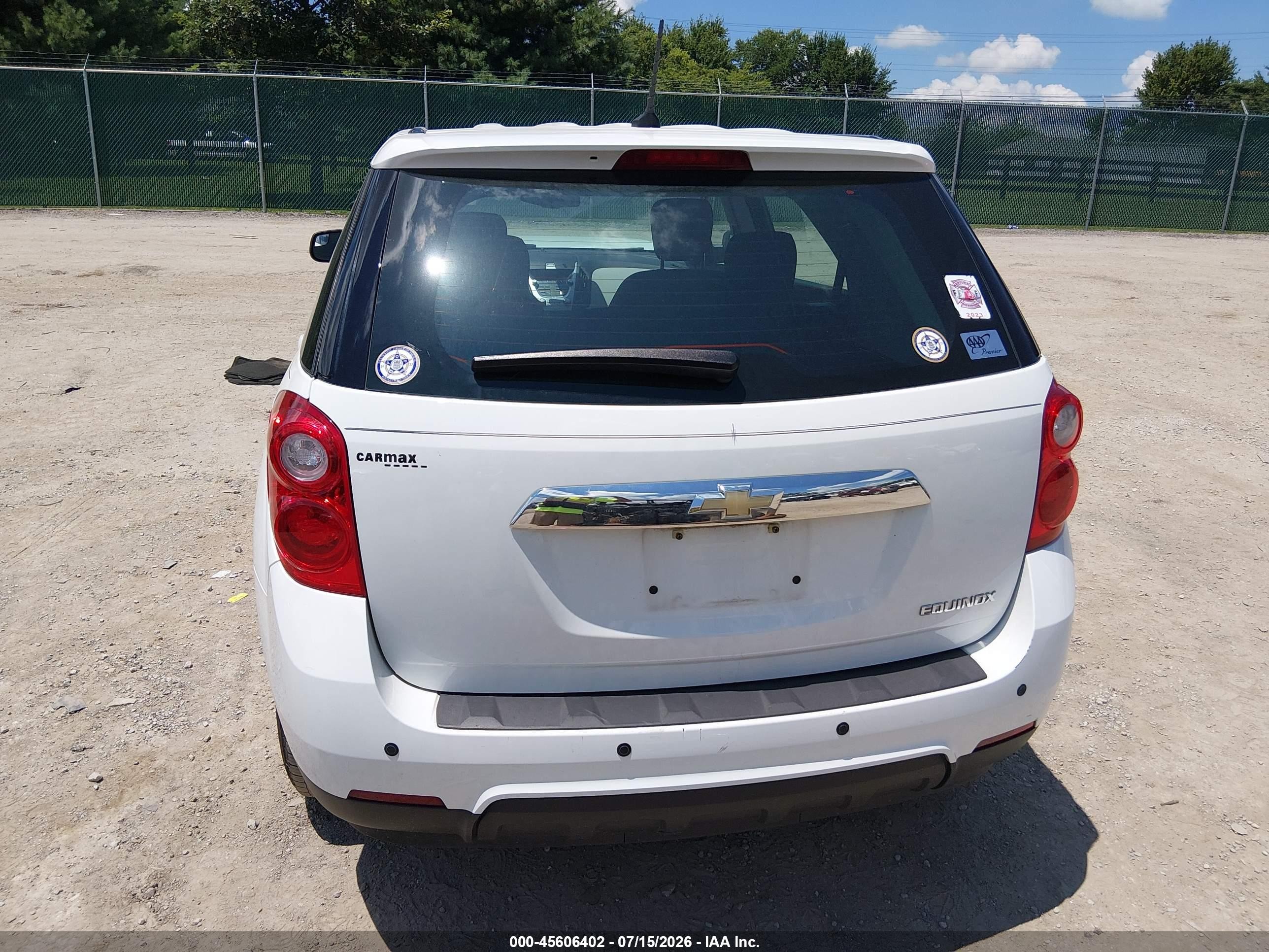 2013 Chevrolet Equinox Ls White vin: 2GNALBEK0D1112932