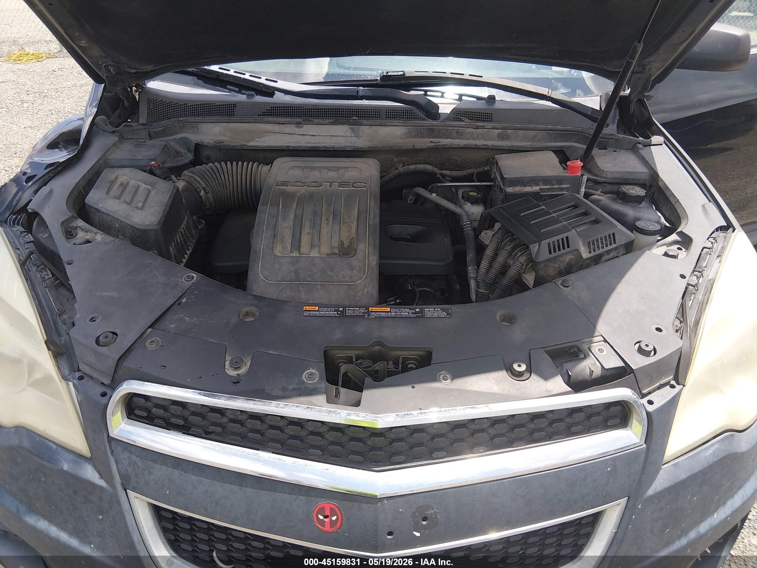 2013 Chevrolet Equinox Ls Black vin: 2GNALBEK0D1159281