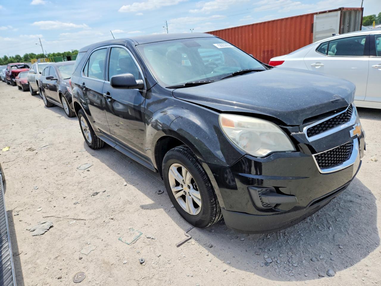 2013 Chevrolet Equinox Ls Black vin: 2GNALBEK0D1268291