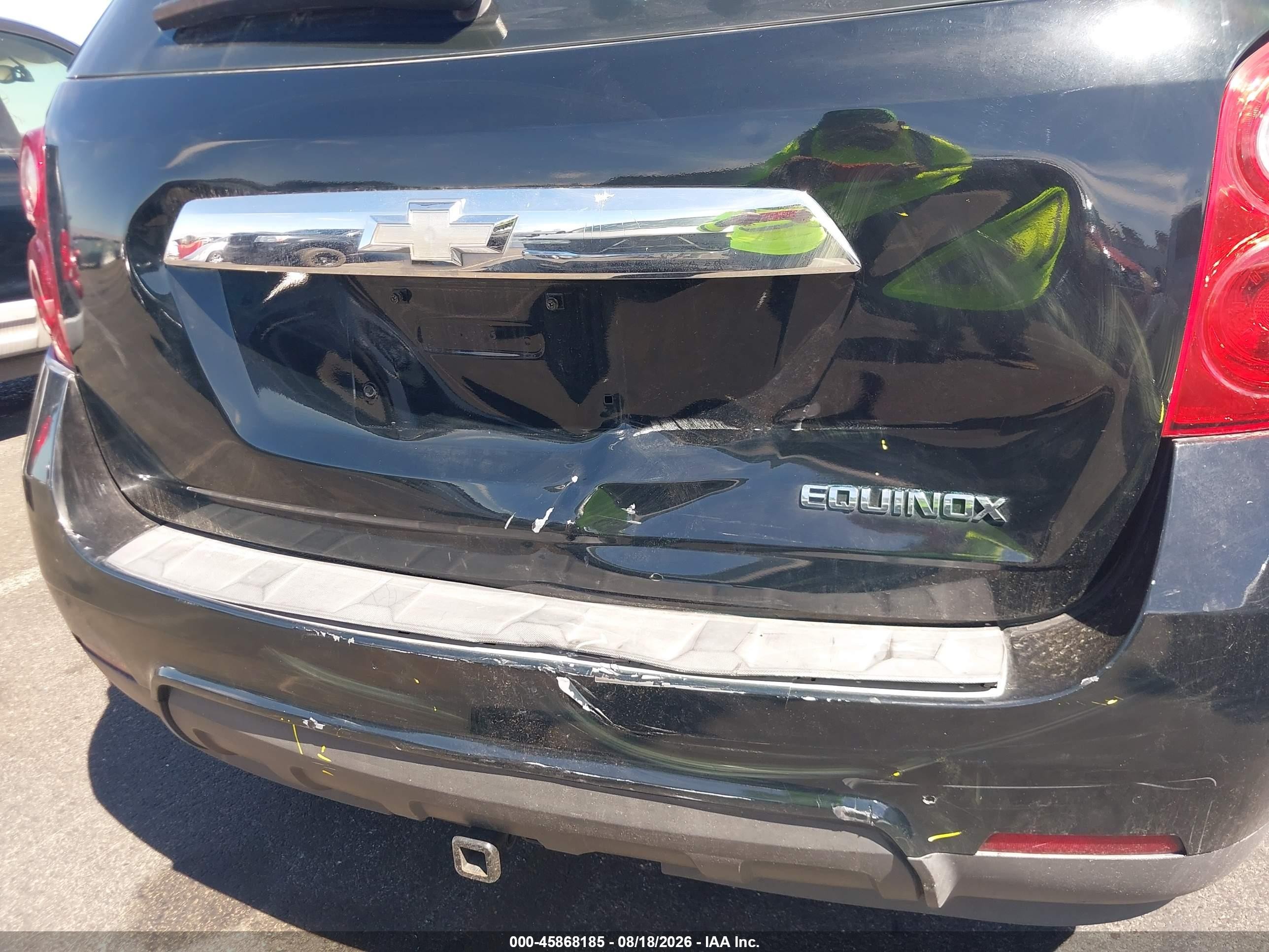 2013 Chevrolet Equinox Ls Black vin: 2GNALBEK0D6105000