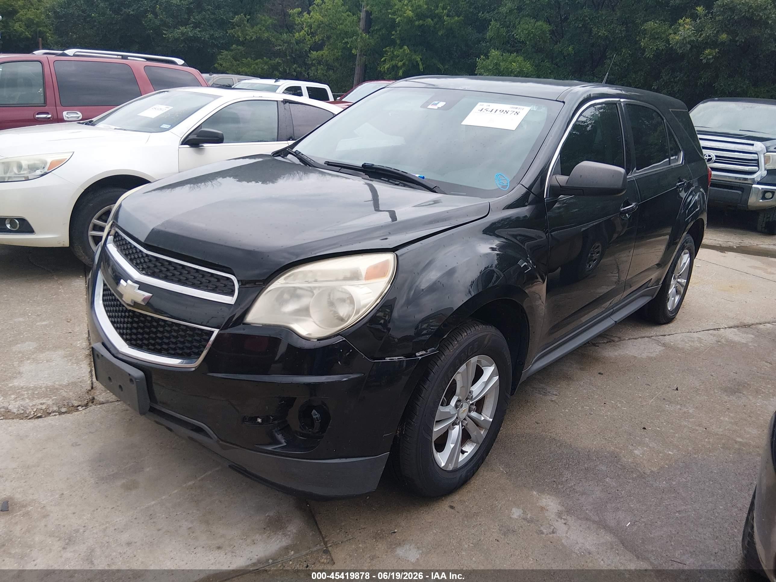 2013 Chevrolet Equinox Ls Black vin: 2GNALBEK0D6150776