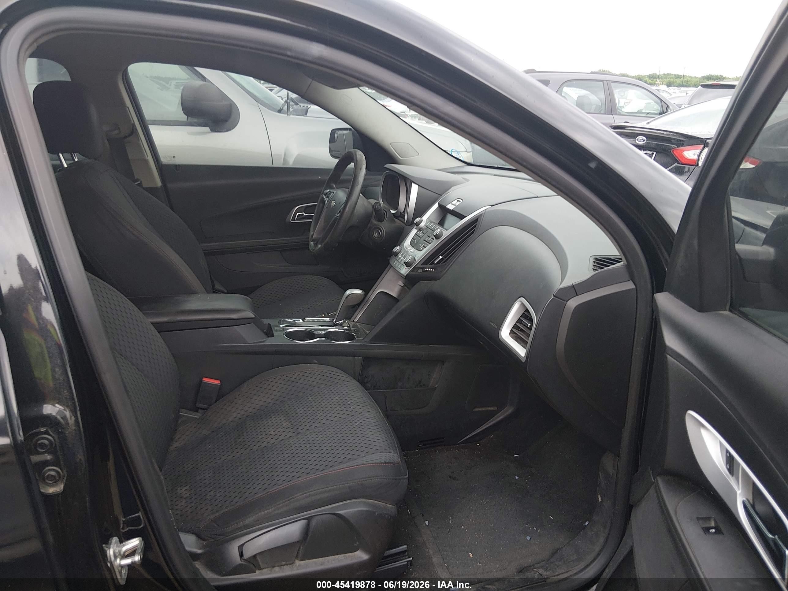 2013 Chevrolet Equinox Ls Black vin: 2GNALBEK0D6150776
