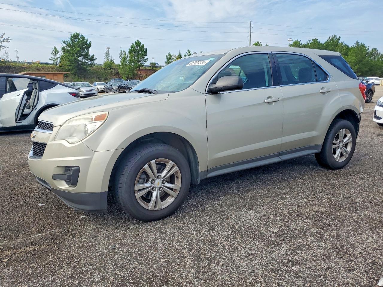 2013 Chevrolet Equinox Ls Cream vin: 2GNALBEK0D6225329
