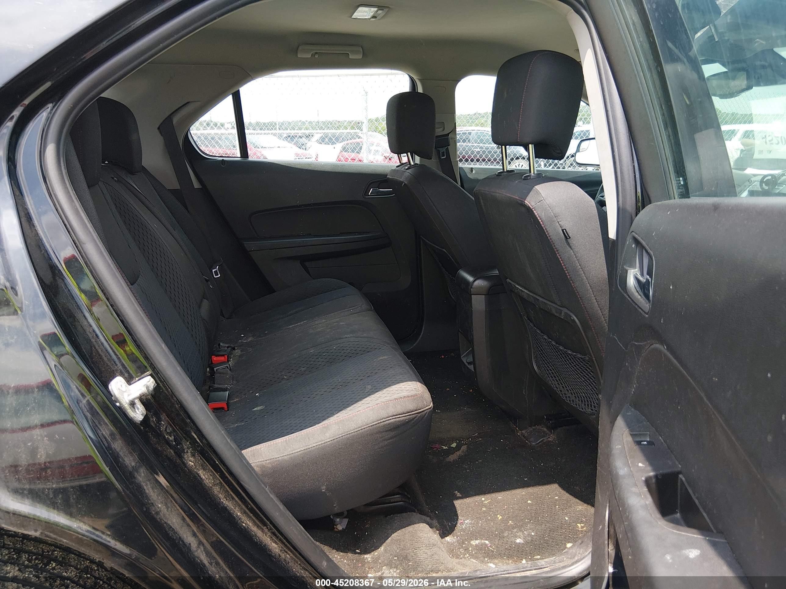 2013 Chevrolet Equinox Ls Black vin: 2GNALBEK0D6425501