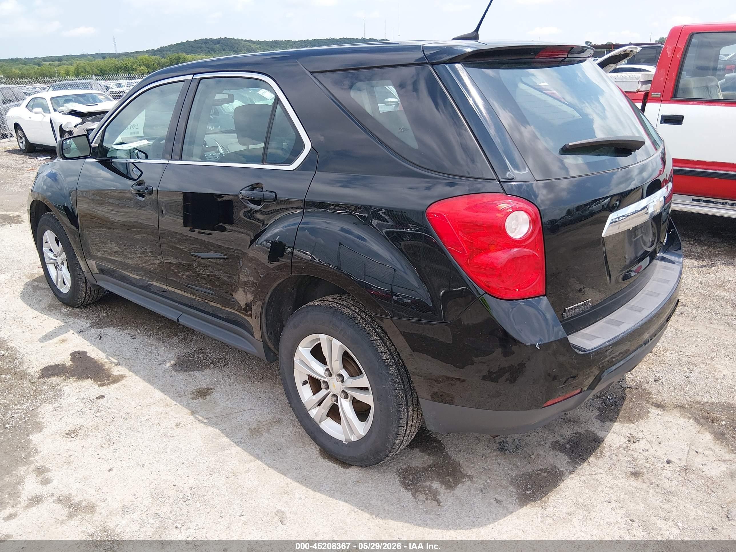 2013 Chevrolet Equinox Ls Black vin: 2GNALBEK0D6425501