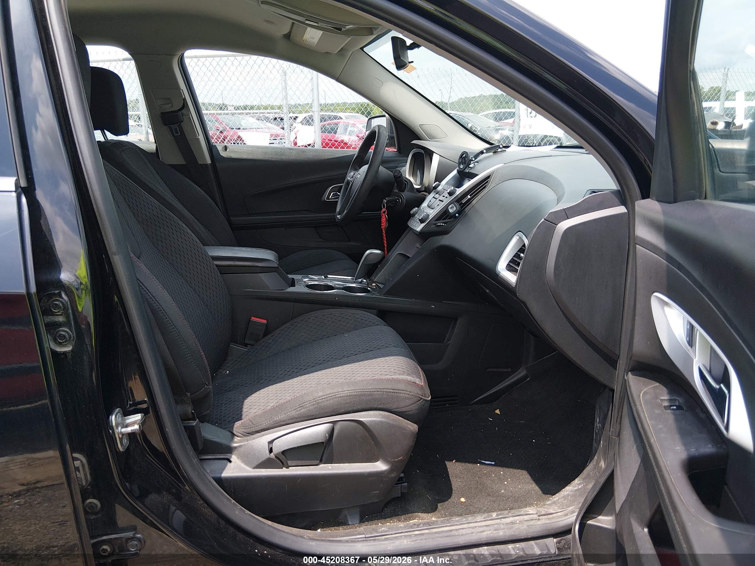 2013 Chevrolet Equinox Ls Black vin: 2GNALBEK0D6425501