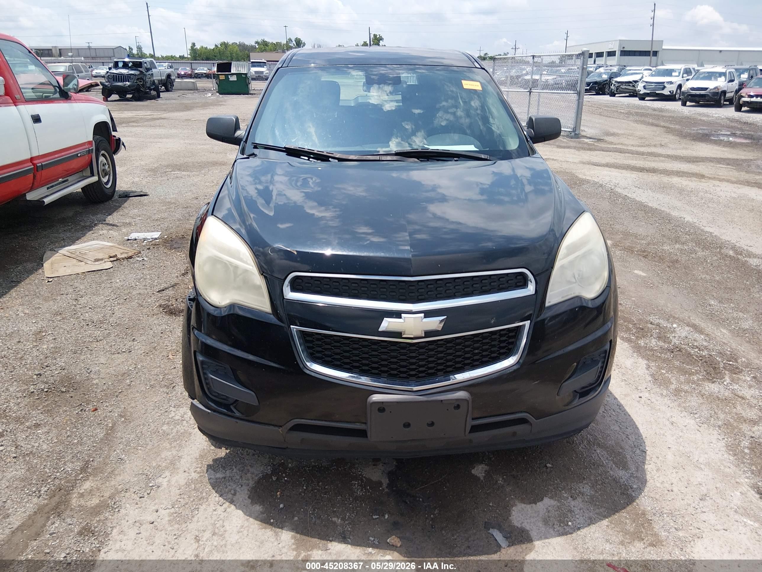 2013 Chevrolet Equinox Ls Black vin: 2GNALBEK0D6425501