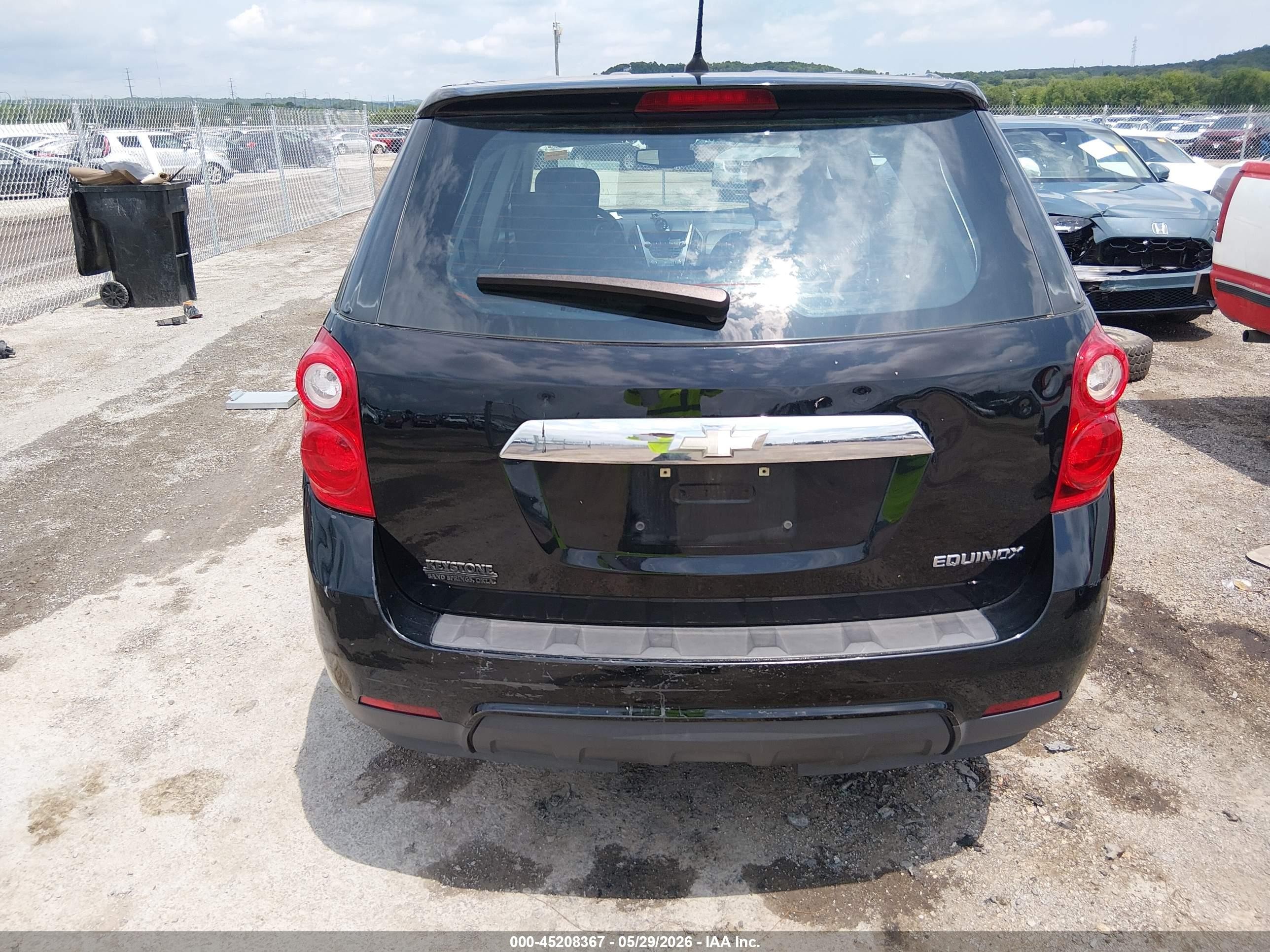 2013 Chevrolet Equinox Ls Black vin: 2GNALBEK0D6425501