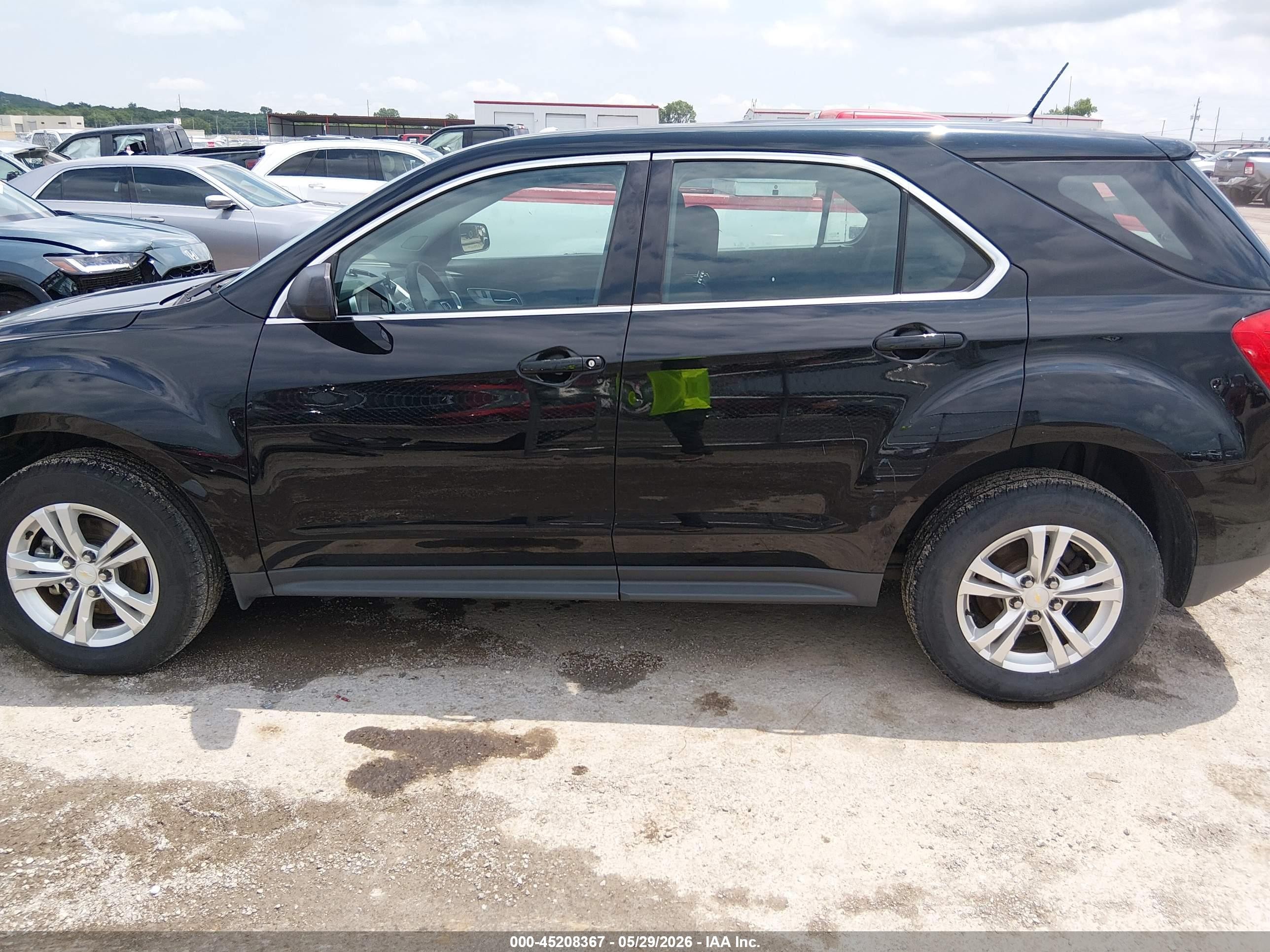 2013 Chevrolet Equinox Ls Black vin: 2GNALBEK0D6425501